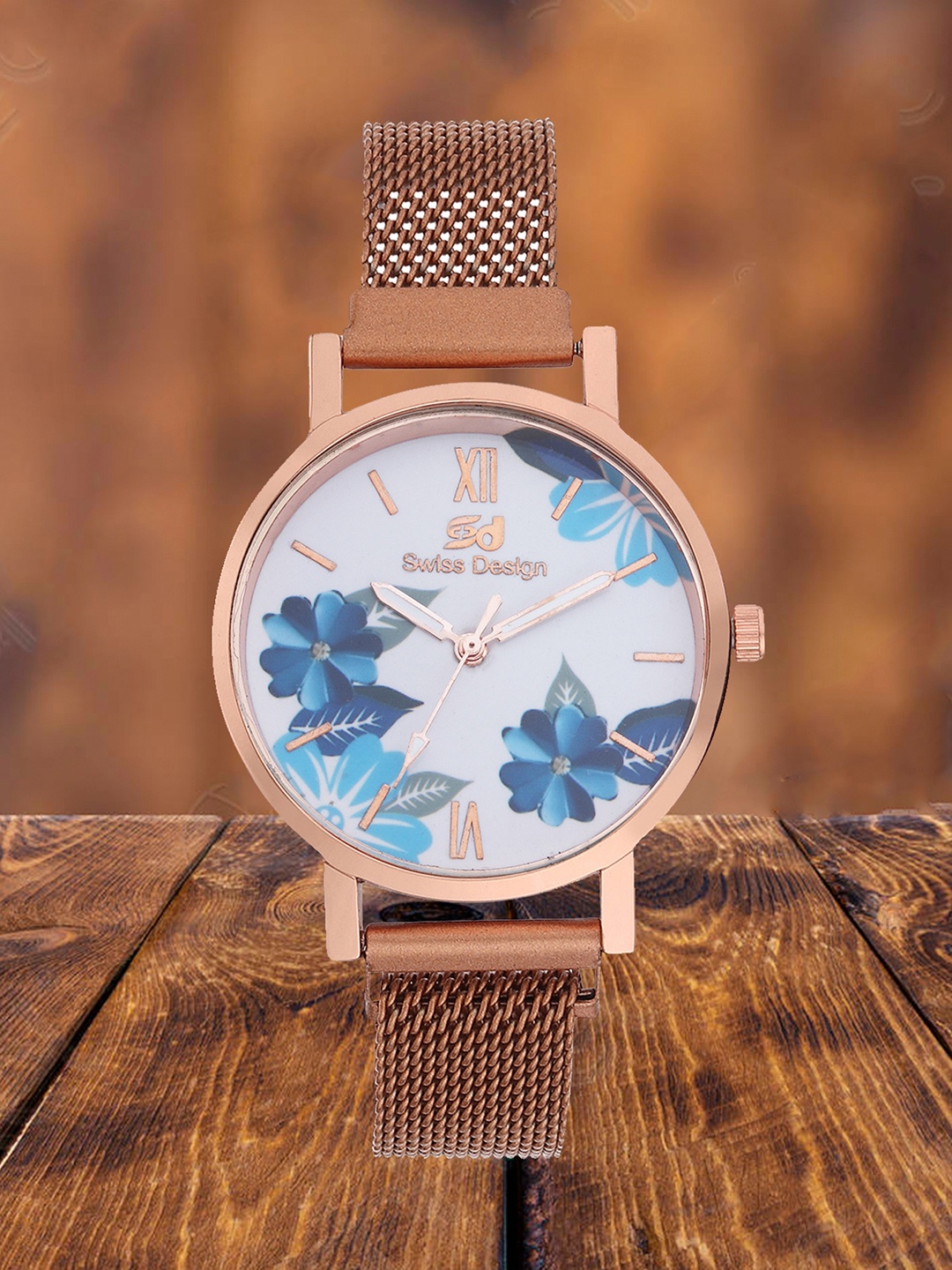 

Swiss Design Women Printed Dial & Wrap Around Straps Analogue Watch SDWT-016-RG02, White
