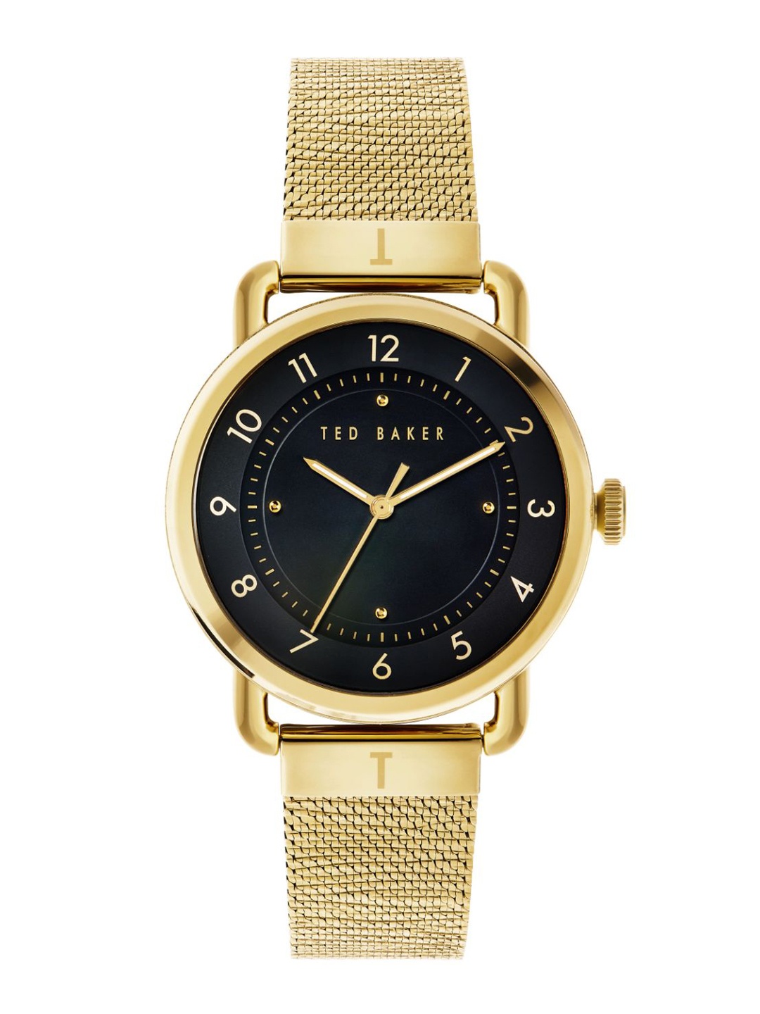 

Ted Baker Embellished Dial Stainless Steel Bracelet Style Straps Analogue Watch BKPHRS202, Black