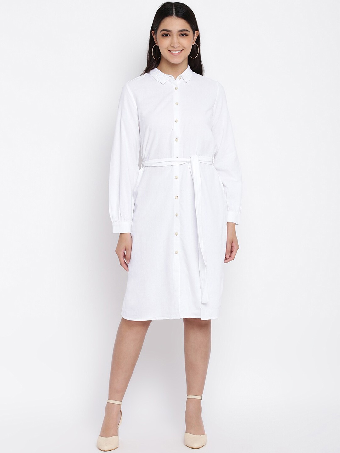 

abof White Shirt Dress