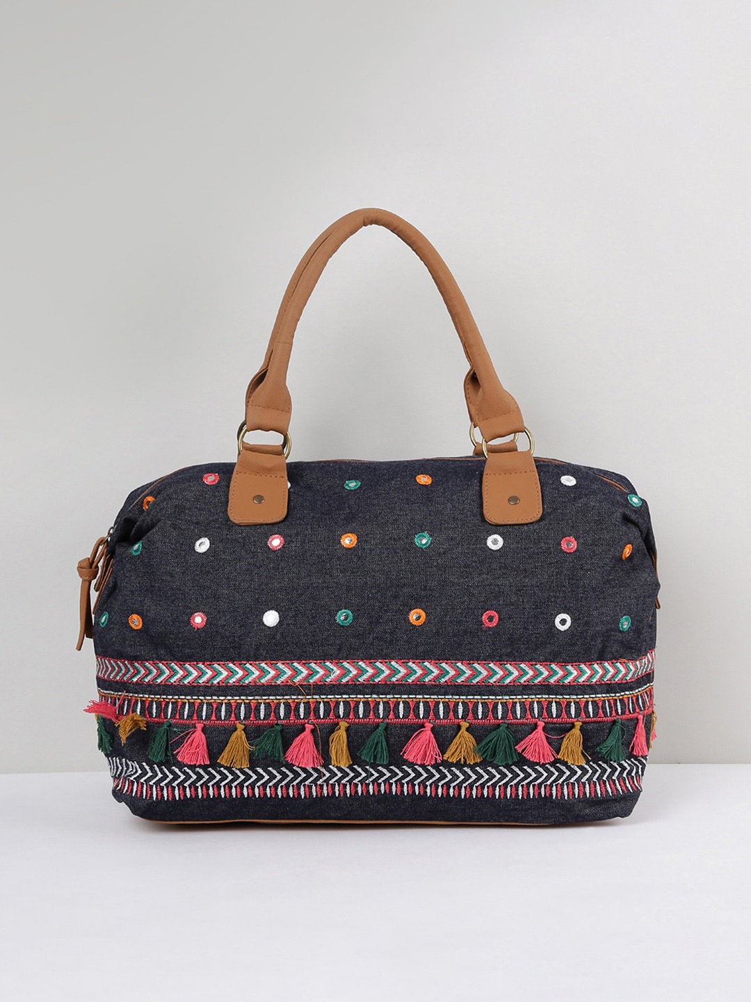 

max Women Embellished Zip-Closure Weekender Bag, Blue