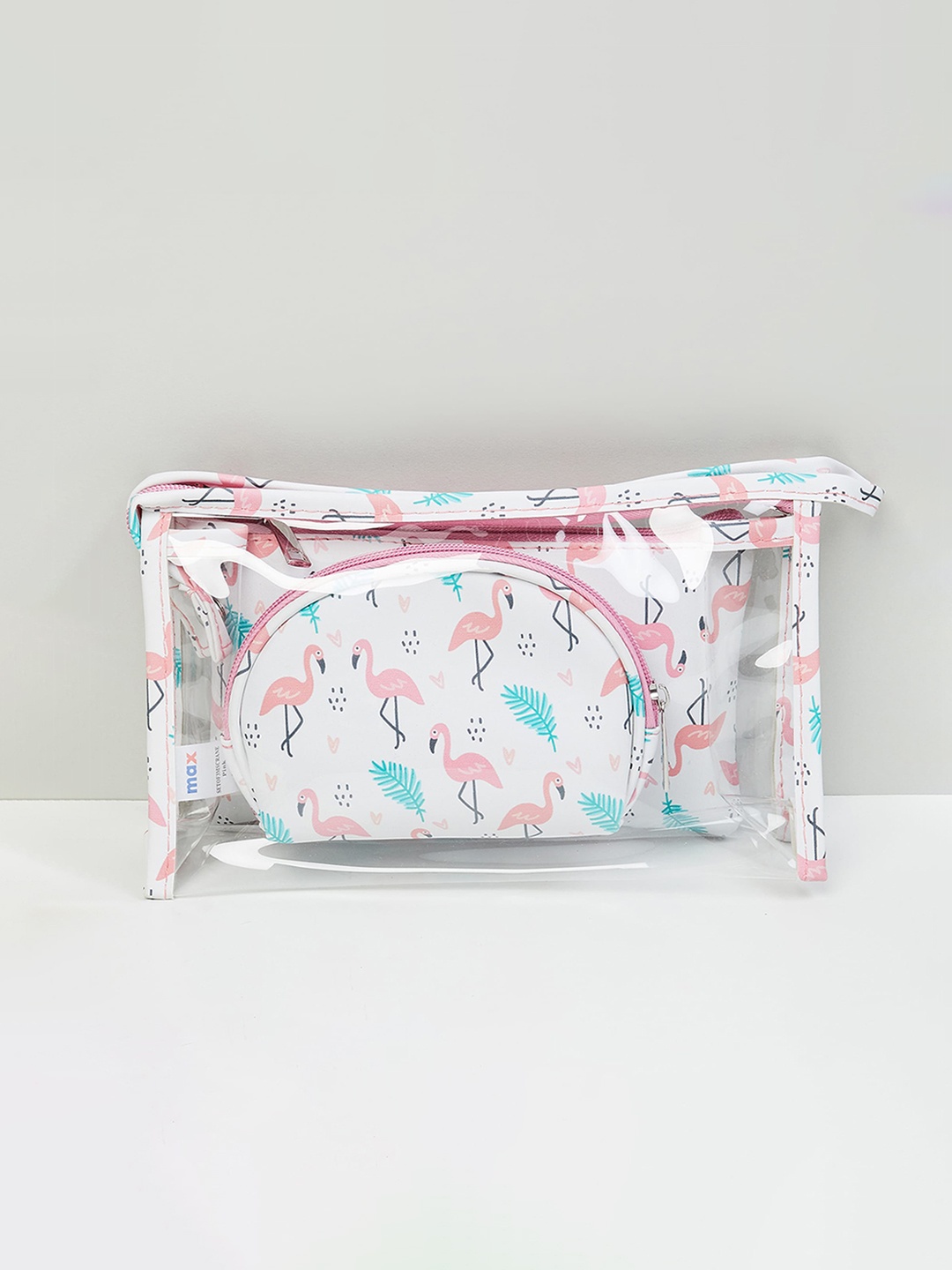 

max Women Printed Pouch - Set of 3, Pink