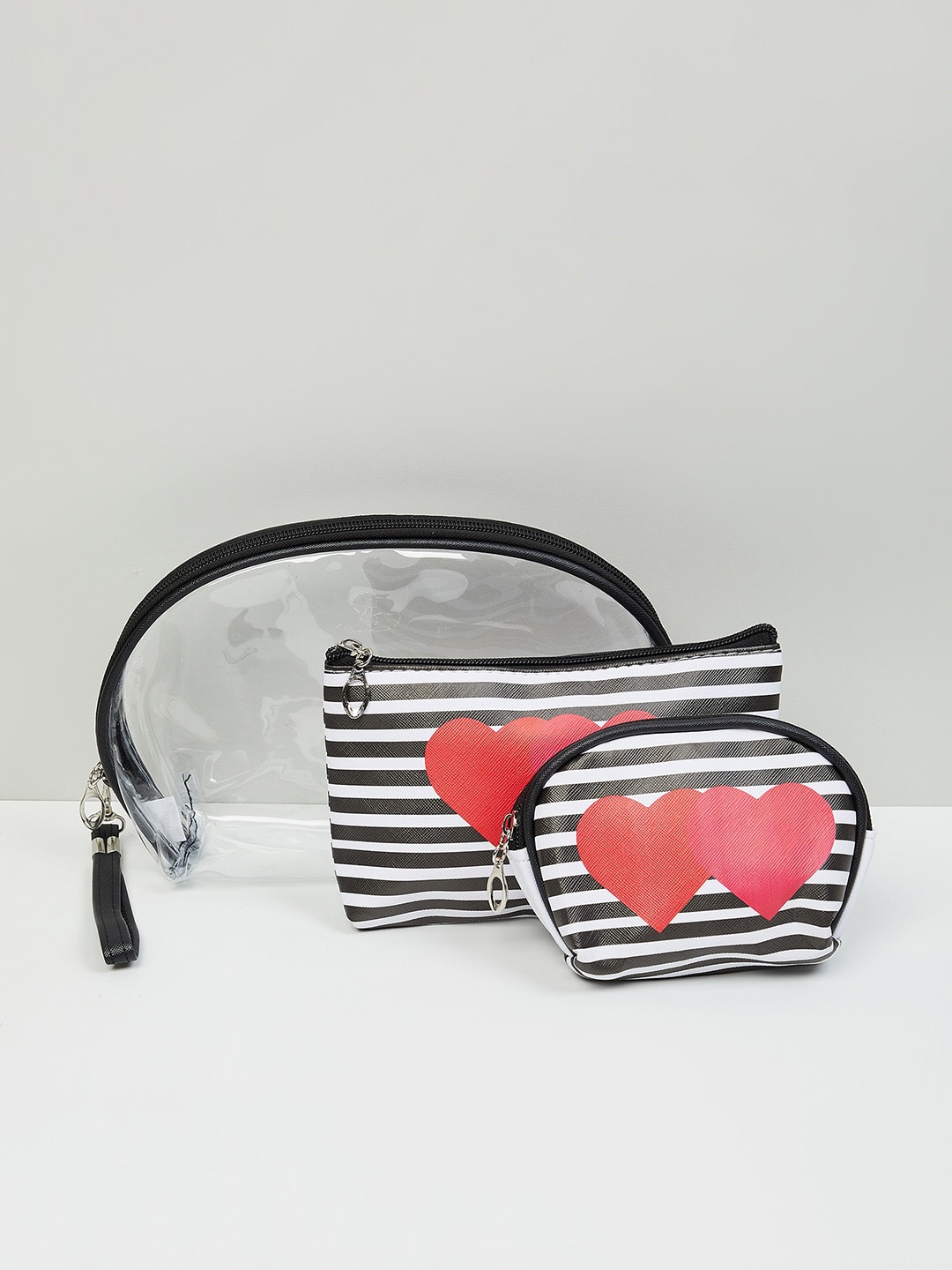 

max Women Printed Pouch - Set of 3, Black