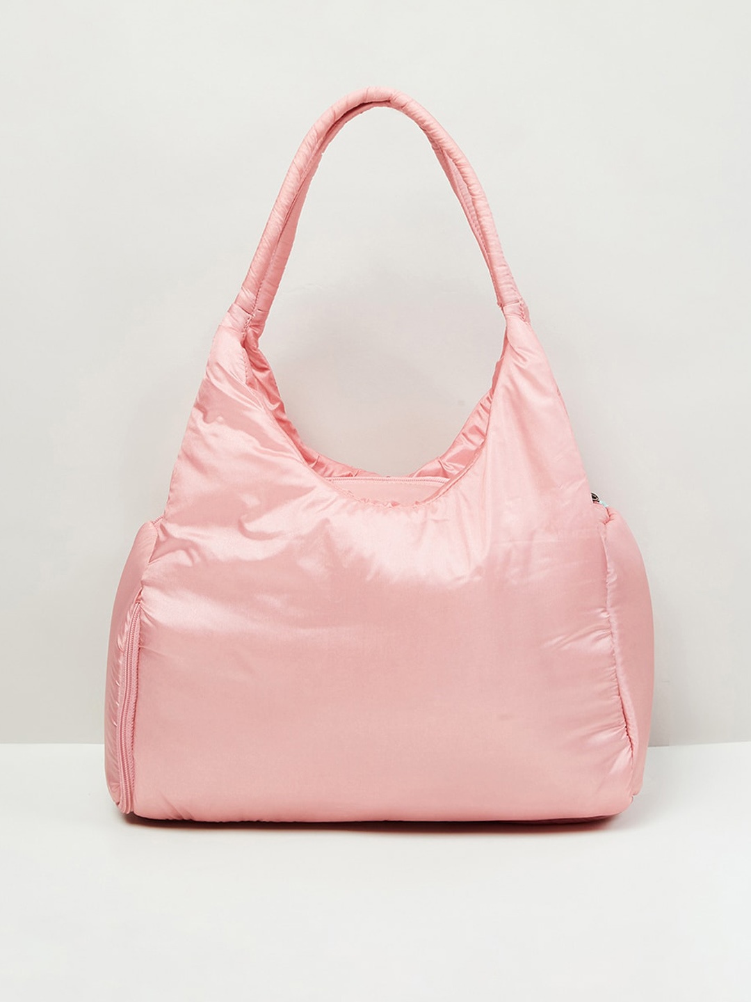 

max Women Solid Zip Closure Hand Bag, Rose gold