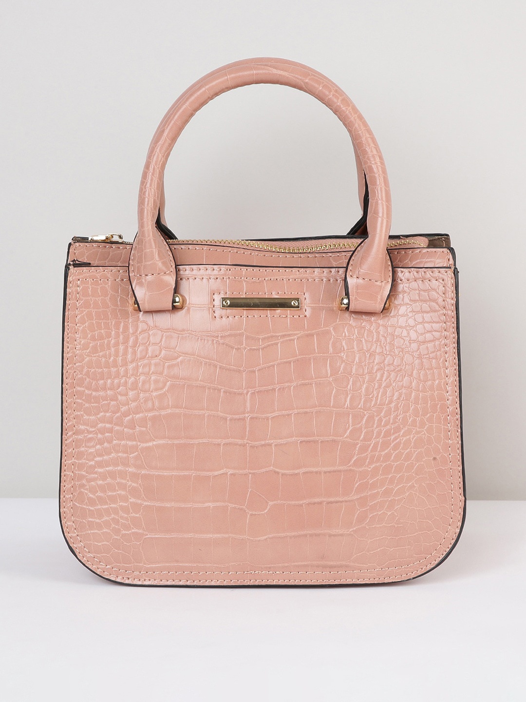 

max Women Textured Handheld Bag, Nude