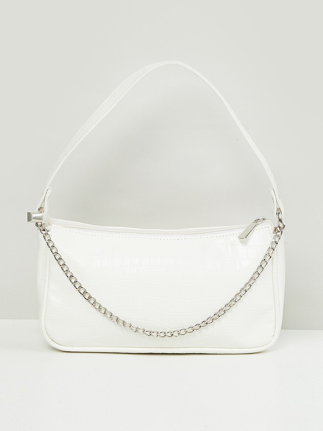 

max Women Textured Shoulder Bag, White