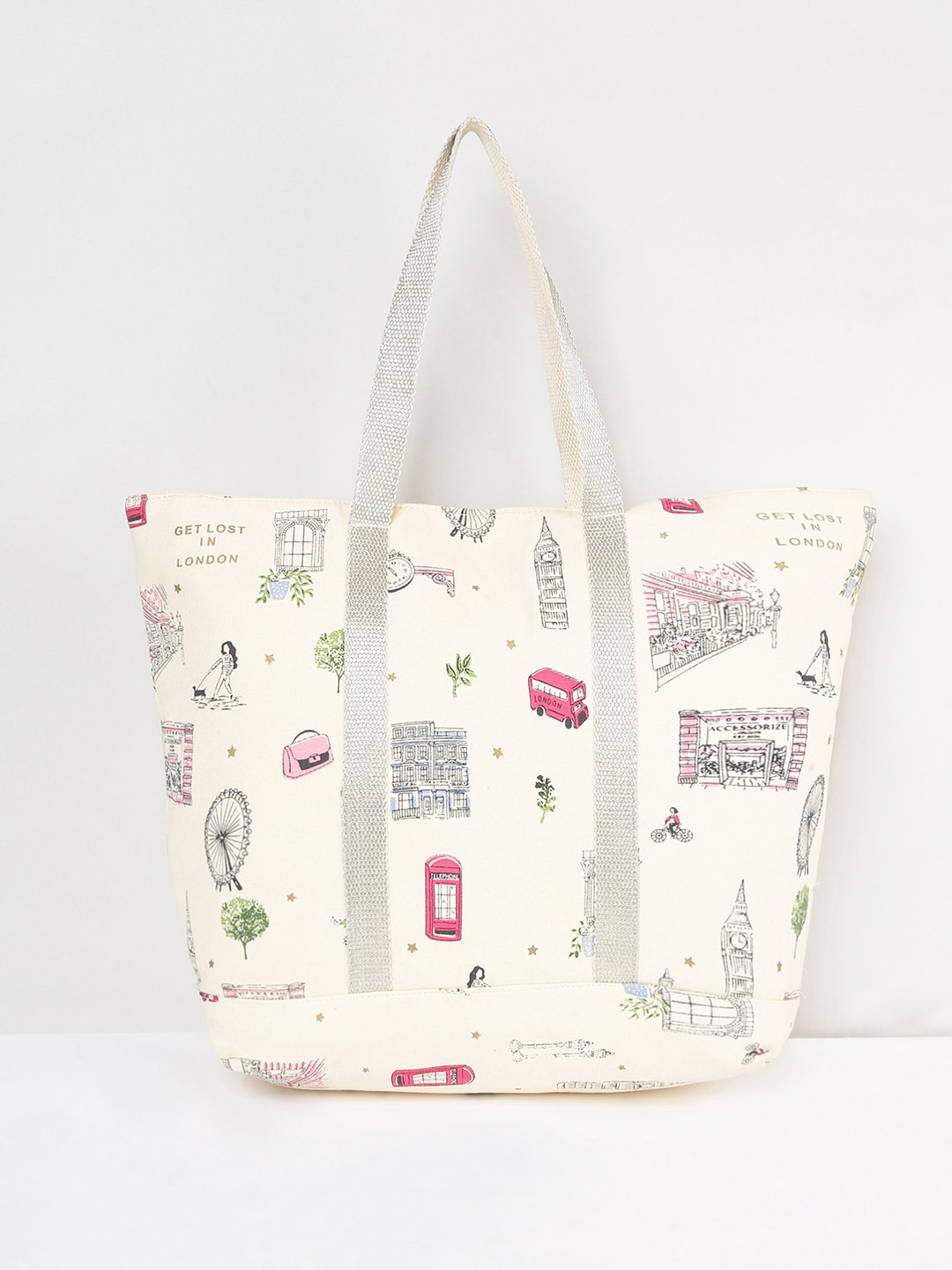

max Women Printed Shoulder Bag, Off white