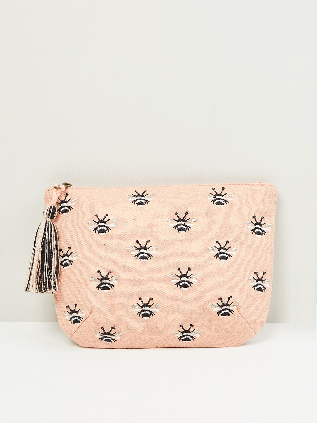 

max Women Embroidered Pouch, Pink