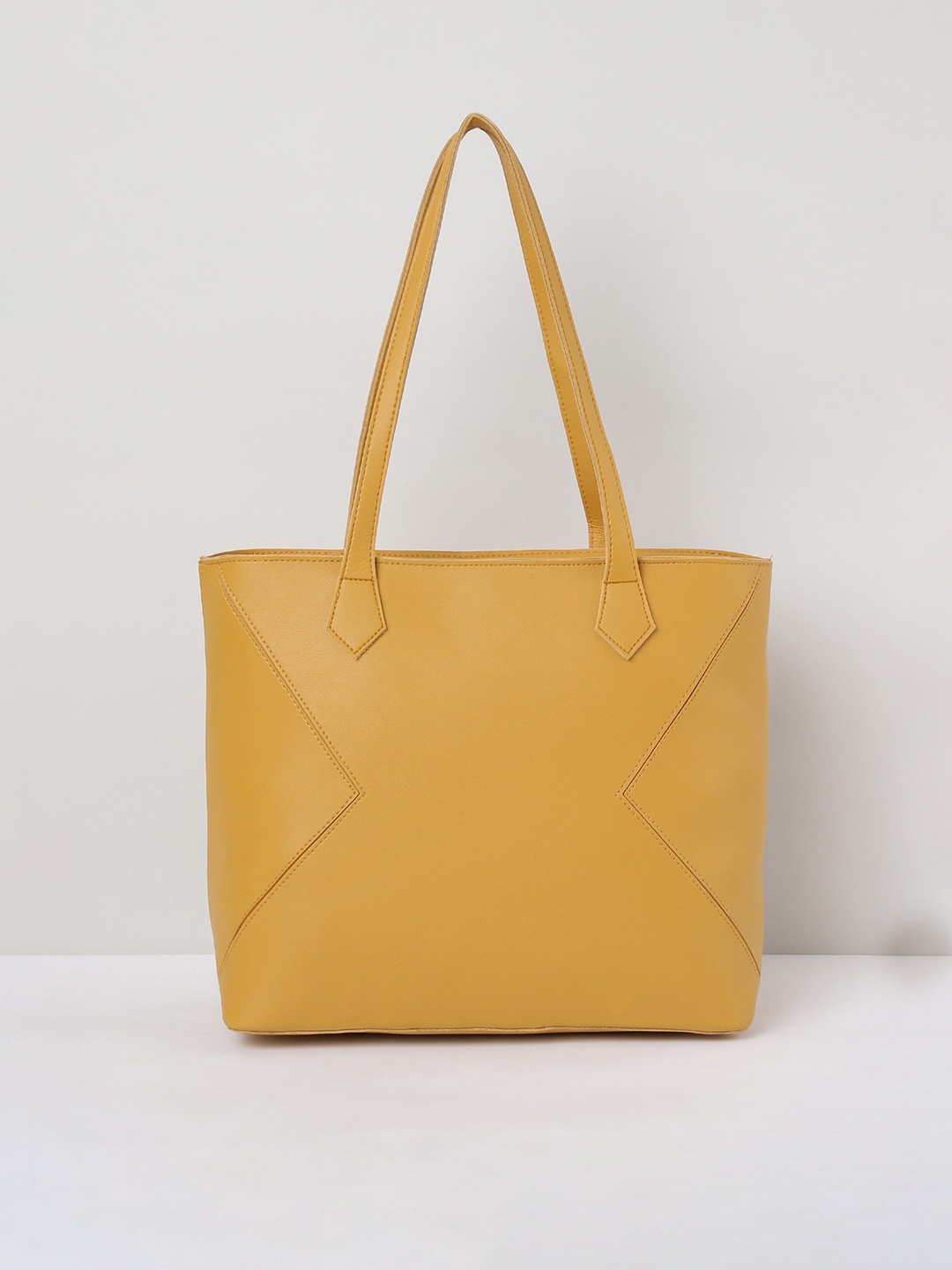 

max Women Solid Tote Bag, Mustard
