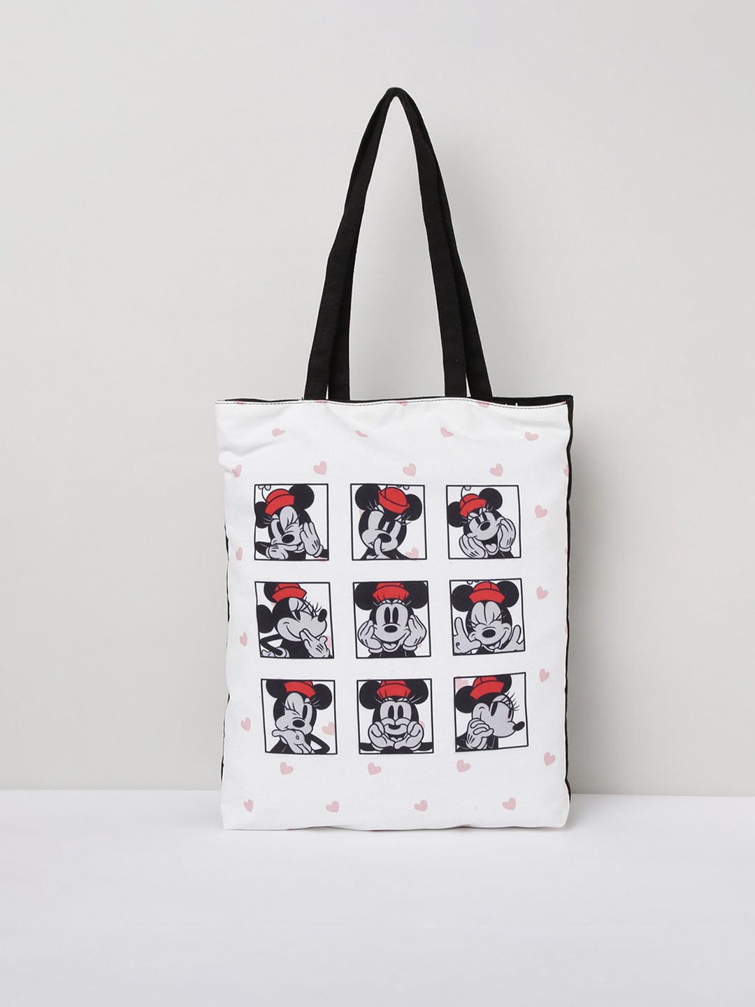 

max Women Mickey Mouse Print Tote Bag, Off white