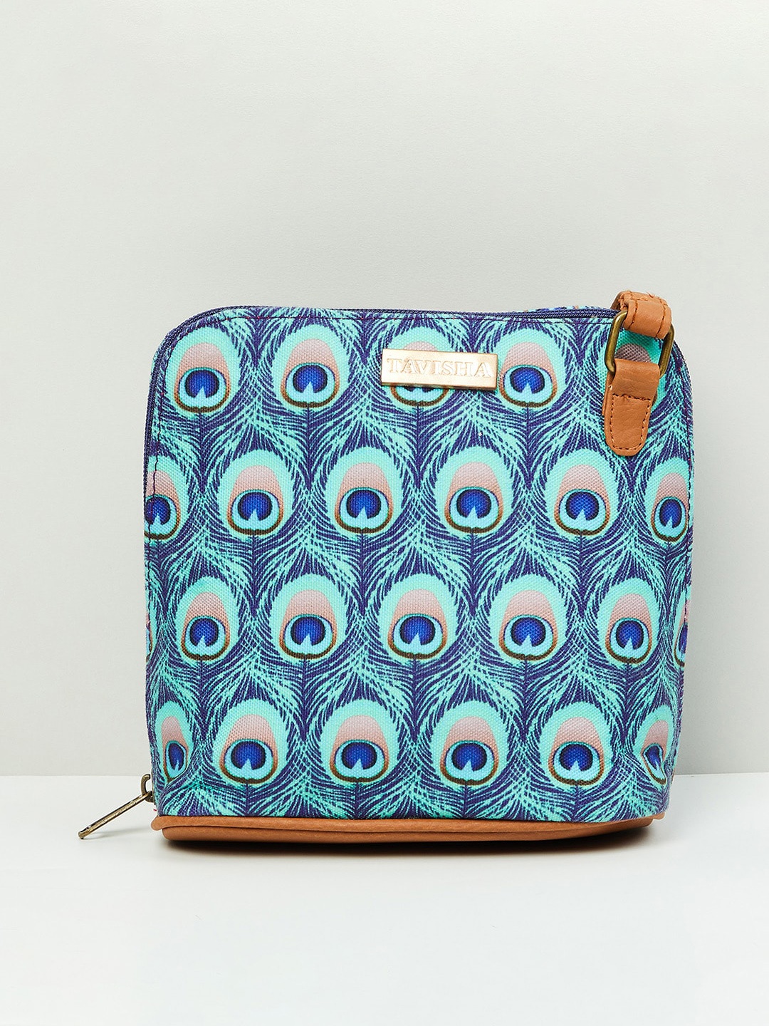 

max Women Printed Sling bag, Blue
