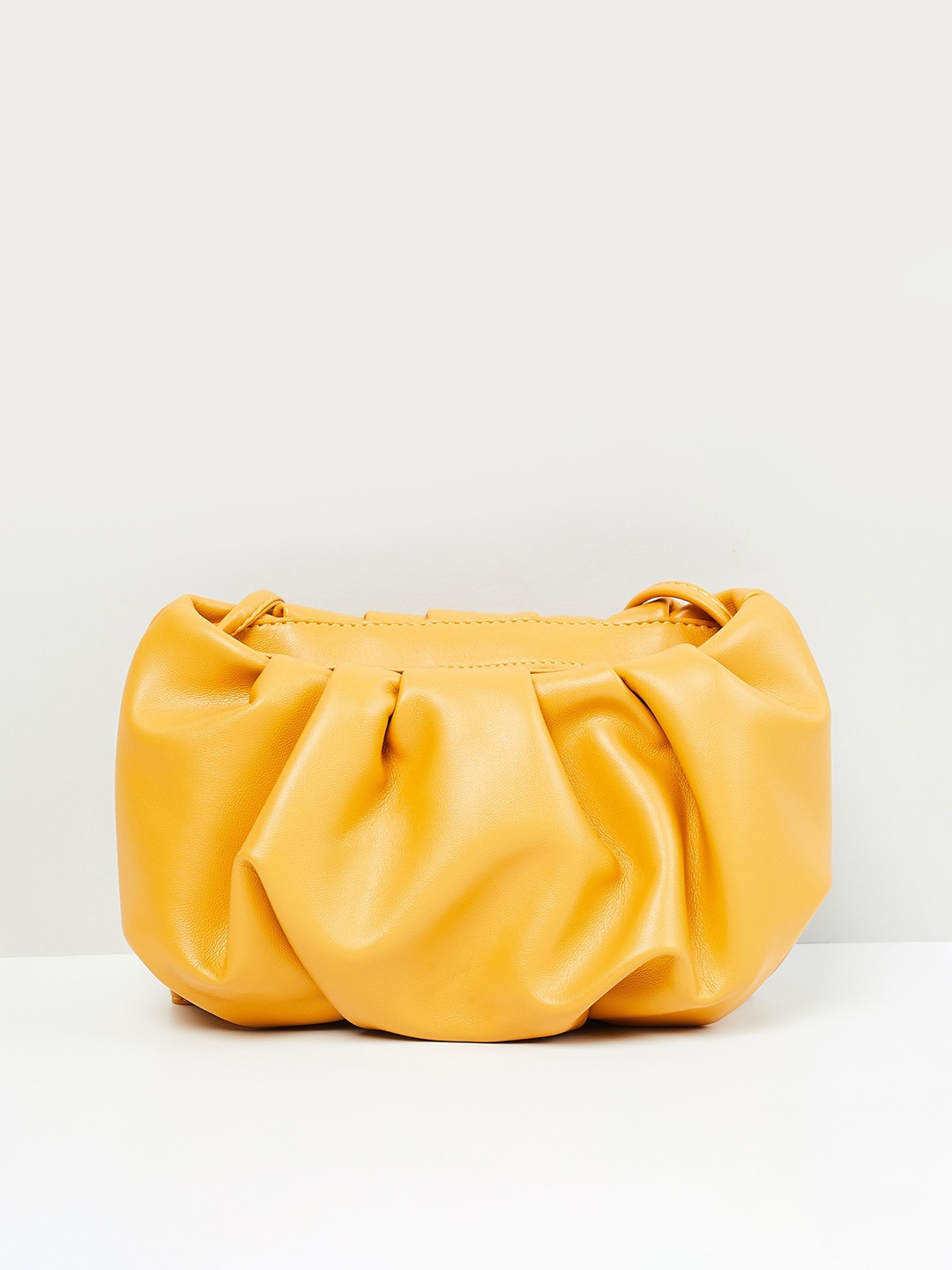 

max Women Solid Sling Bag, Yellow