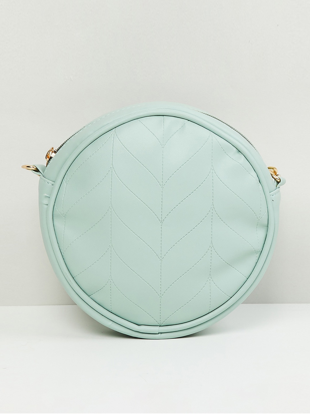 

max Women Textured Sling Bag, Green
