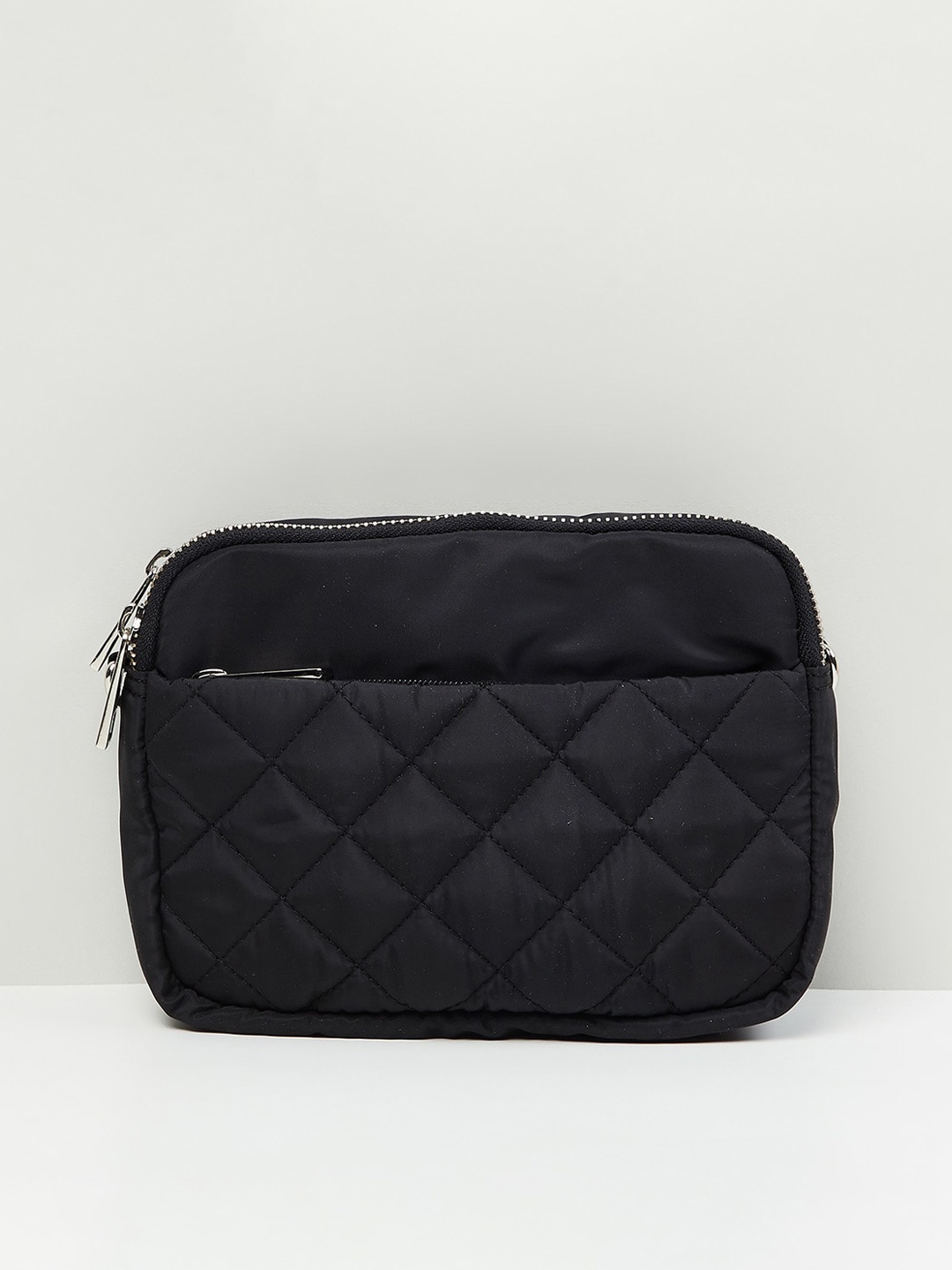 

max Women Textured Sling Bag, Black