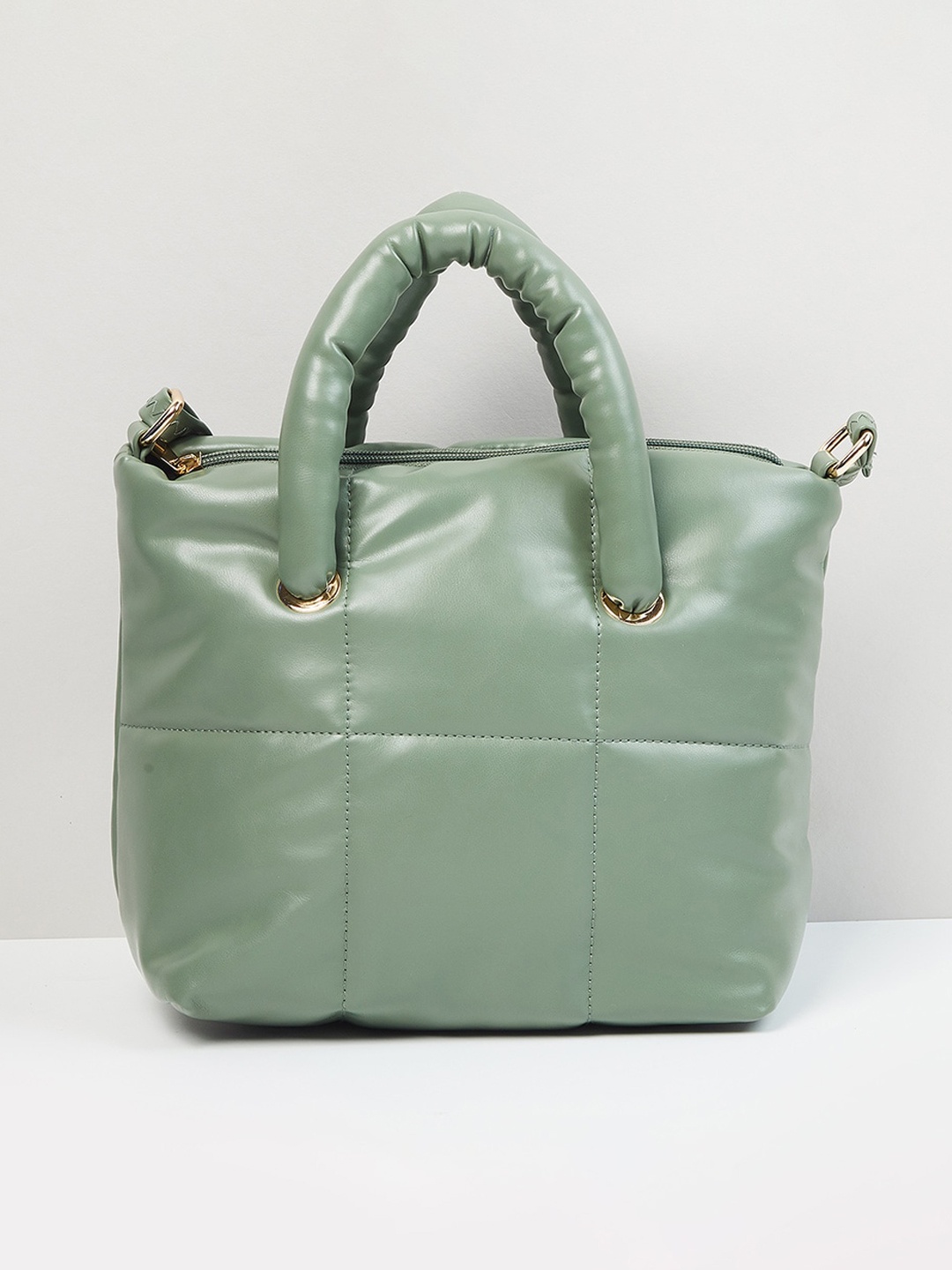 

max Women Solid Zip Closure Sling Bag, Green