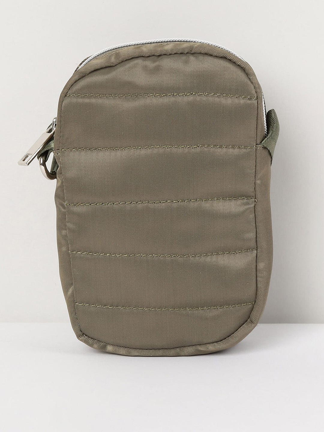 

max Women Solid Zip-Closure Sling Bag, Olive