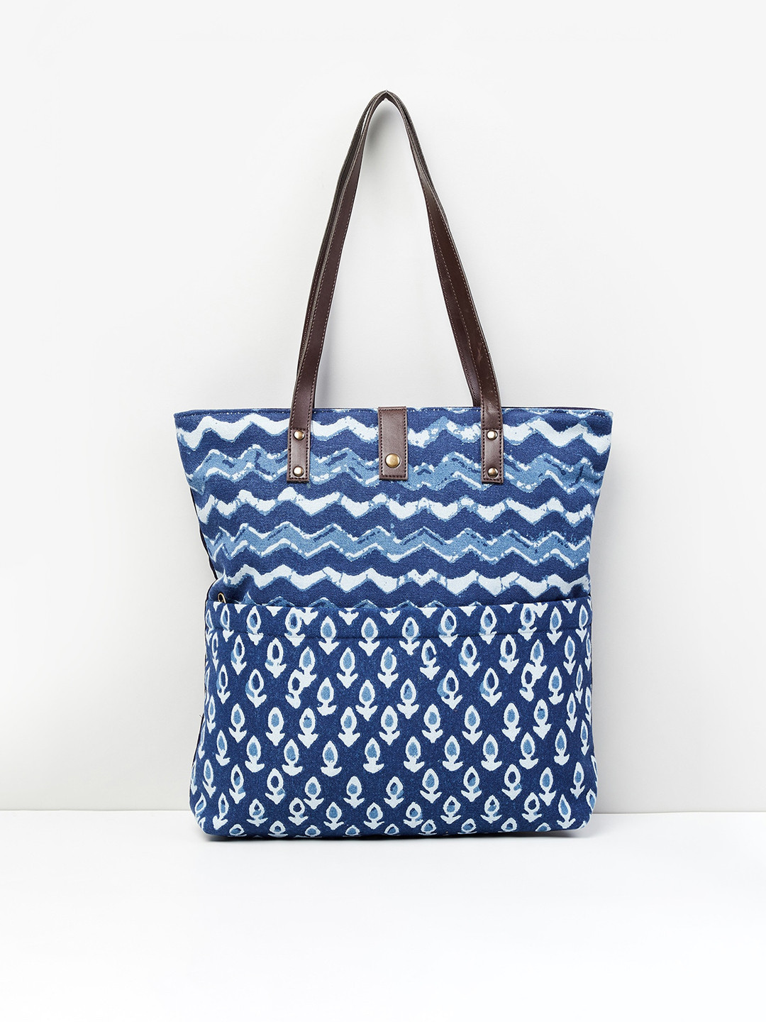 

max Women Printed Tote Bag, Blue