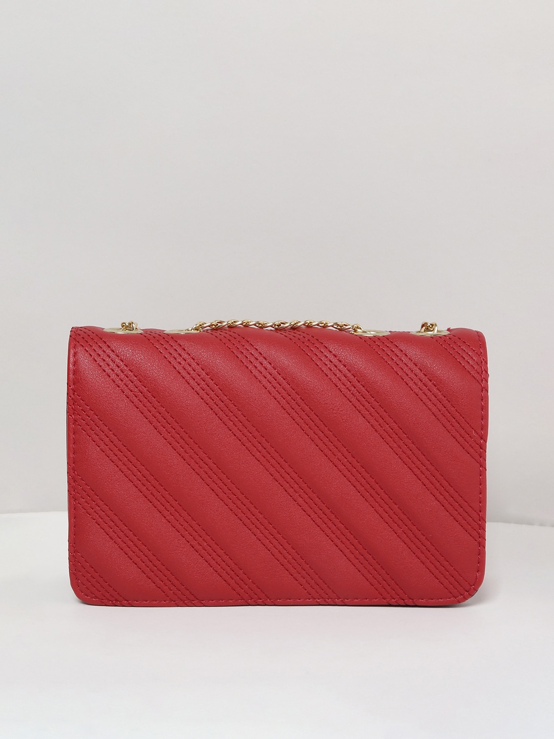 

max Women Textured Sling Bag, Red