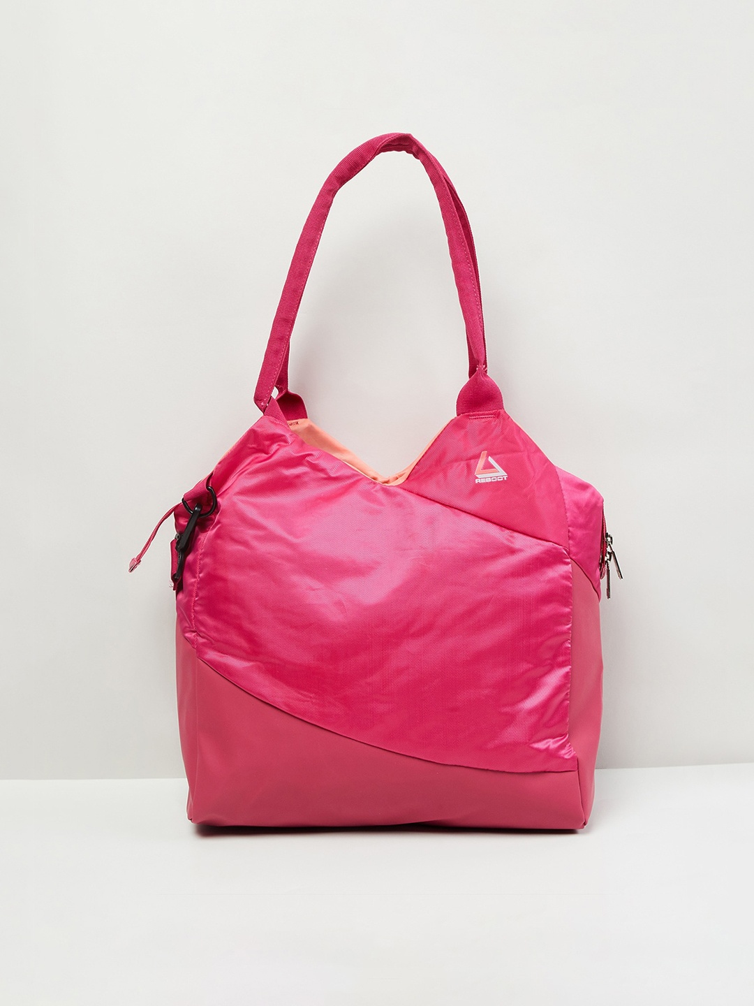 

max Women Solid Zip Closure Tote Bag, Pink