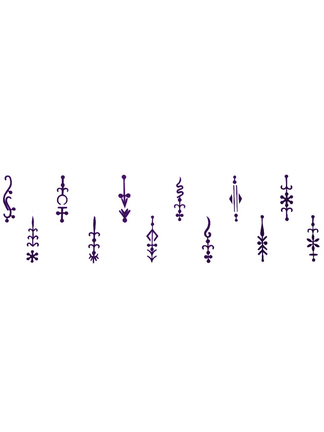 

Comet Busters 12 Pcs Reusable Designer Bindis - Purple