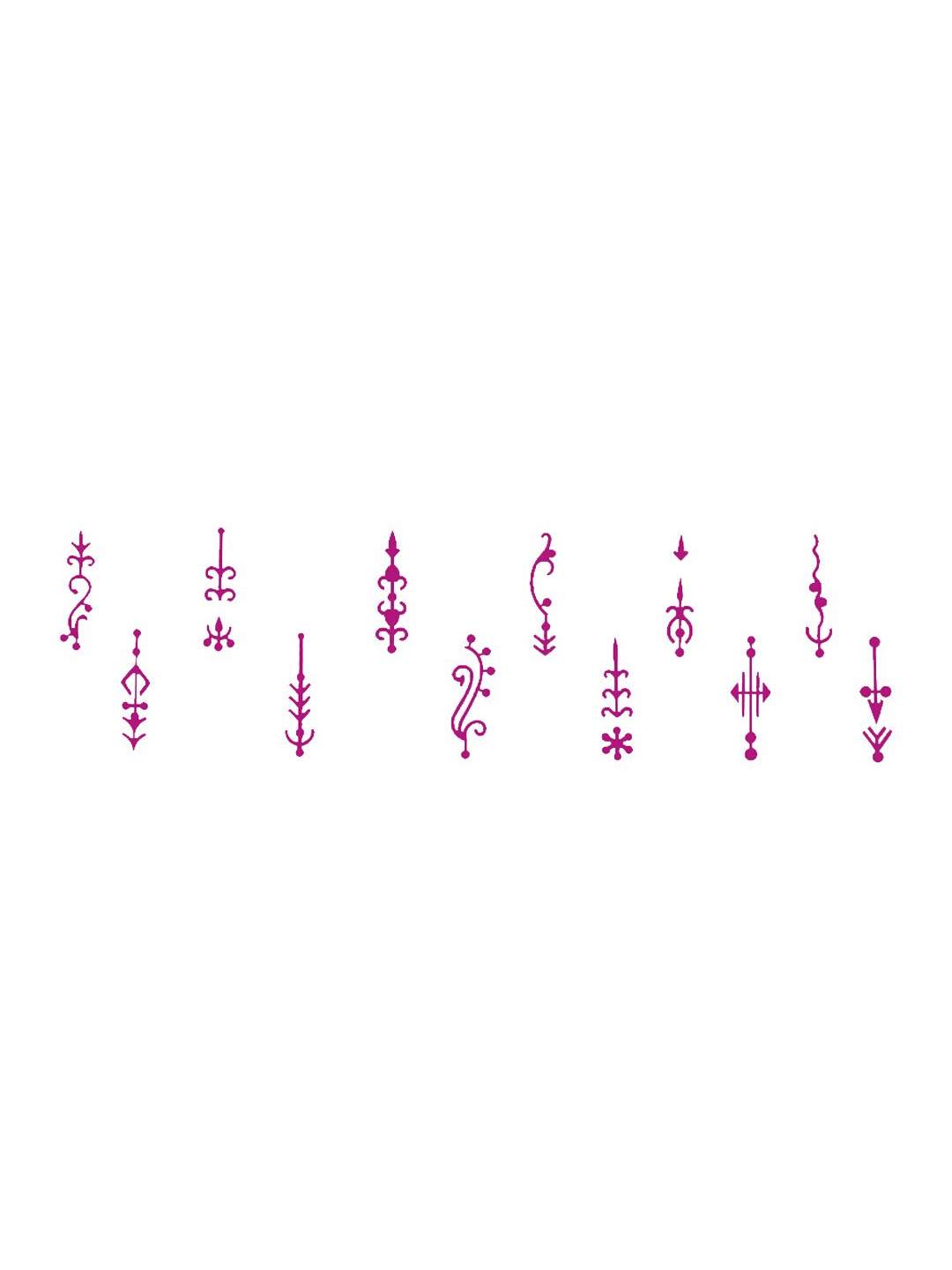 

Comet Busters 12 Pcs Reusable Designer Bindis - Pink
