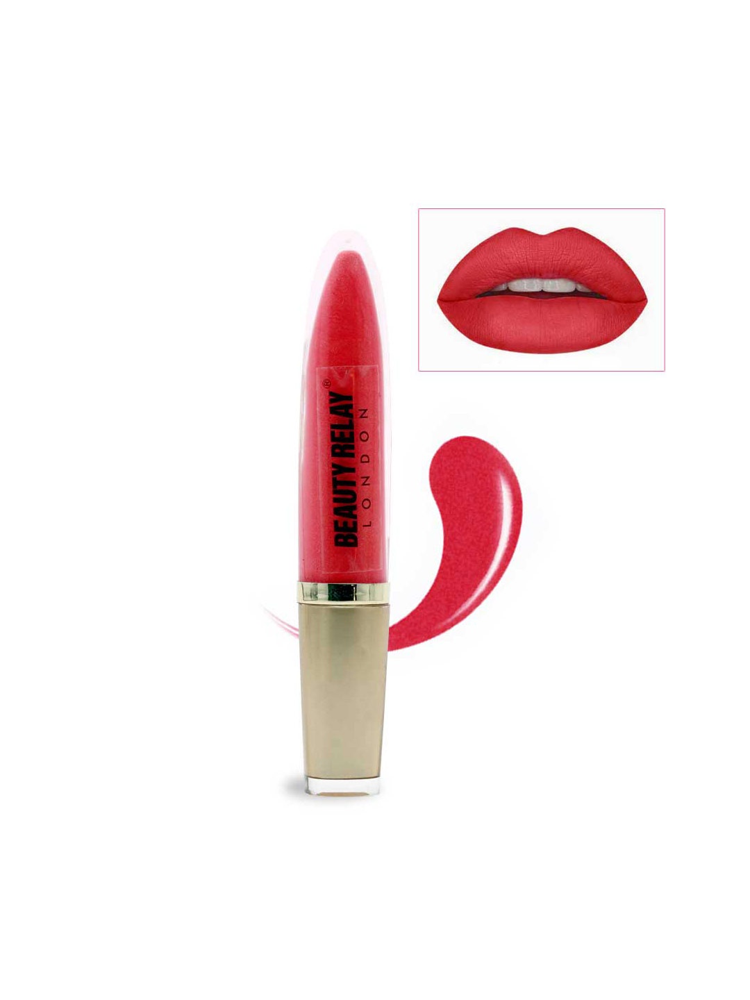 

BeautyRelay London Marker Lip & Cheek Gleam Lip Gloss 5g - Wild Rose, Red