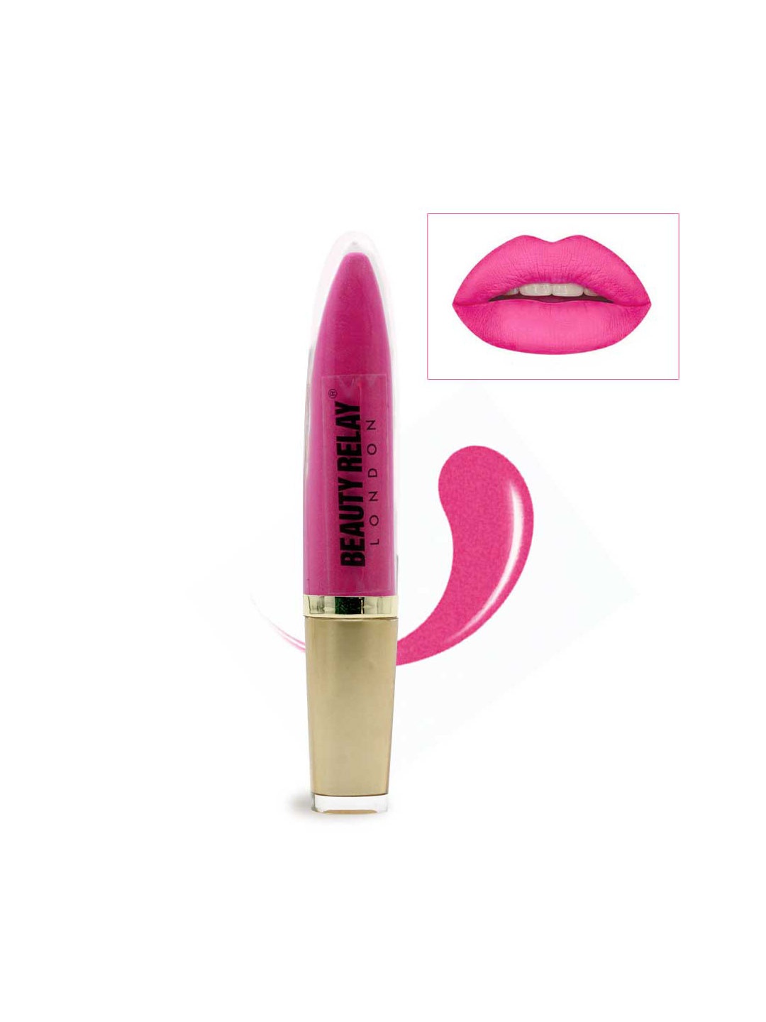 

BeautyRelay London Marker Lip & Cheek Gleam Lip Gloss 5g - Pink Up