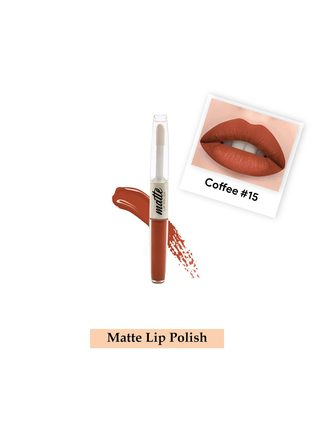 

BeautyRelay London Marker 24 Hours Comfortable Color 2 In 1 Matte Lipstick 5g - Coffee 15, Brown