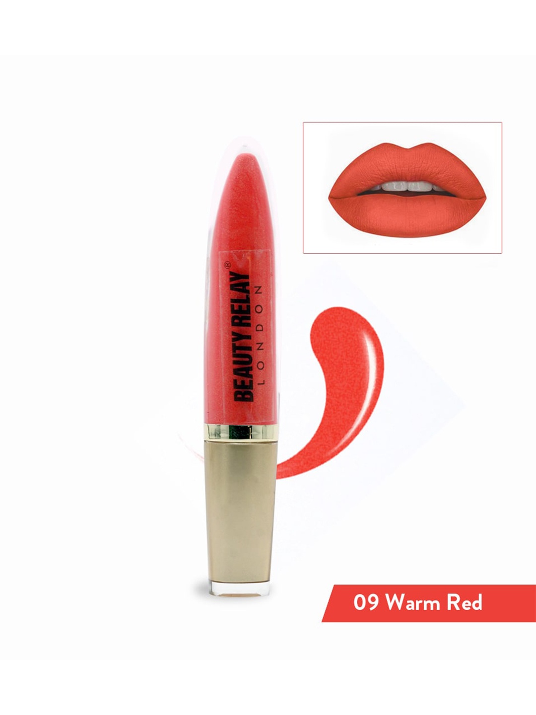 

BeautyRelay London Marker Lip & Cheek Gleam Lip Gloss 5g - Warm Red