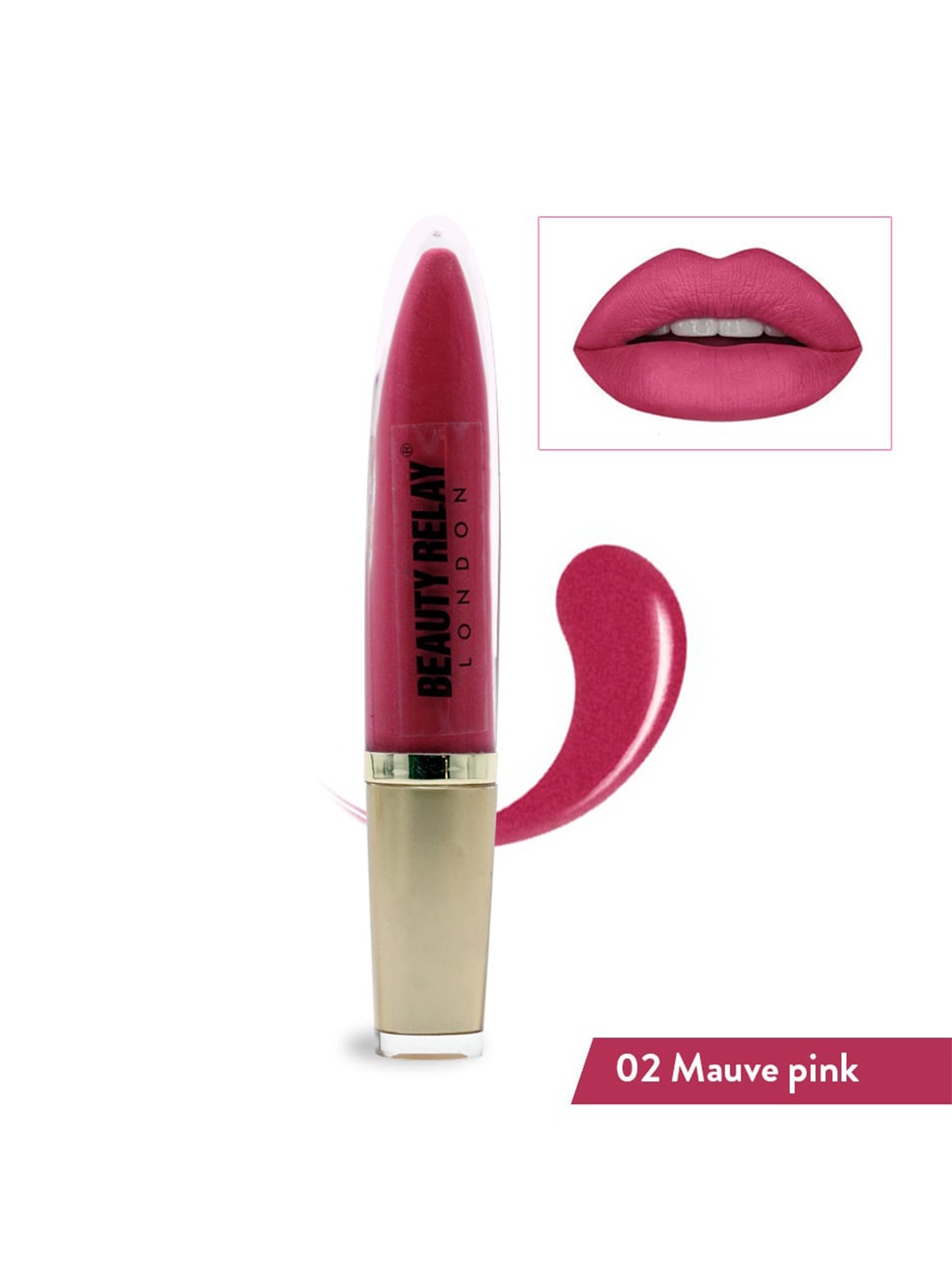 

BeautyRelay London Marker Lip & Cheek Gleam Lip Gloss 5g - Mauve Pink