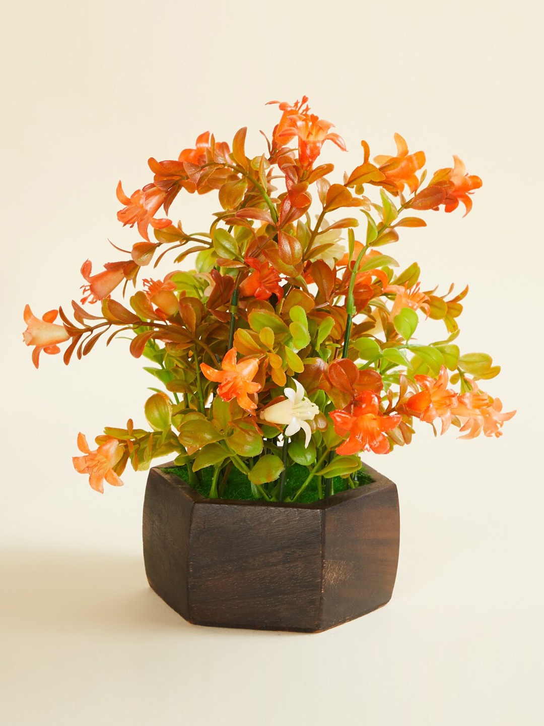 

Home Centre Fiesta Flurry Artificial Potted Plant, Orange