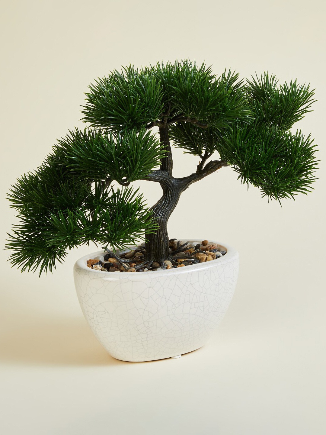 

Home Centre Green and White Coral Artificial Ceramic Potted Plant