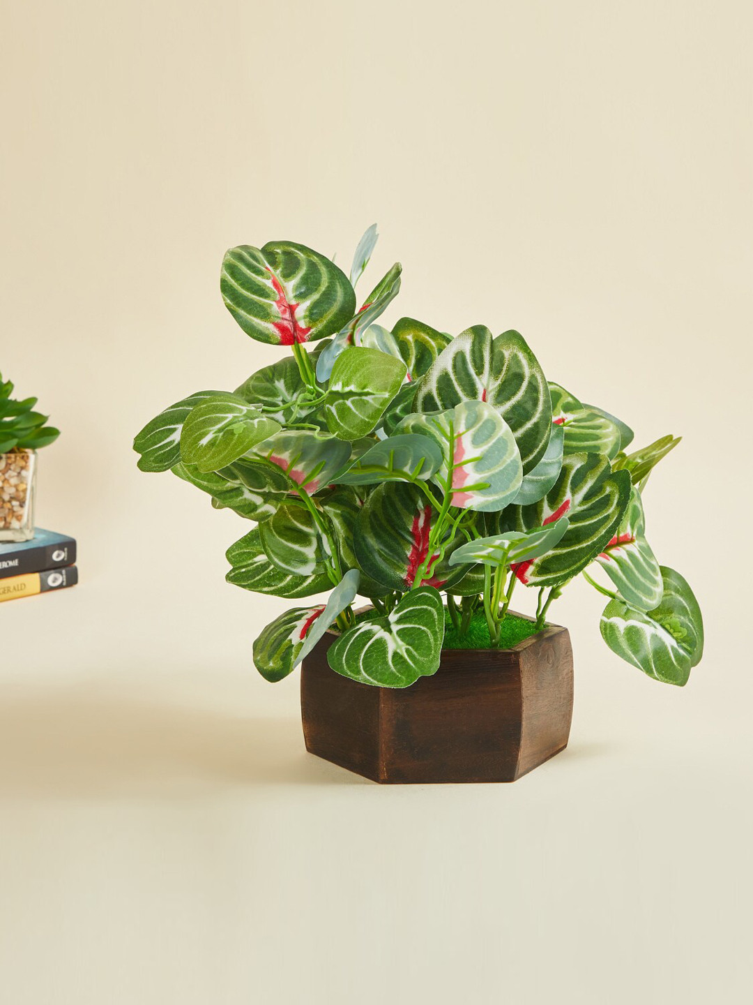 

Home Centre Green Textured Hazel Artificial Plants With Pot