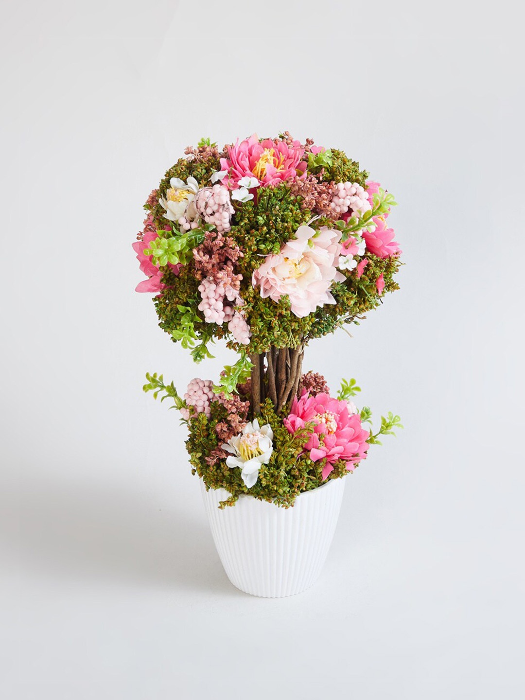 

Home Centre Pink Gardenia Exitica Artificial Plant With Pot