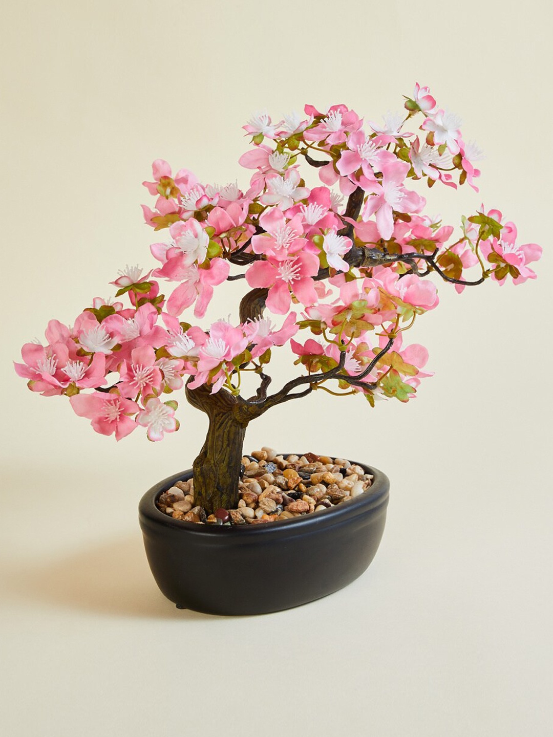 

Home Centre Pink Textured Bonsai Artificial Plants With Pot
