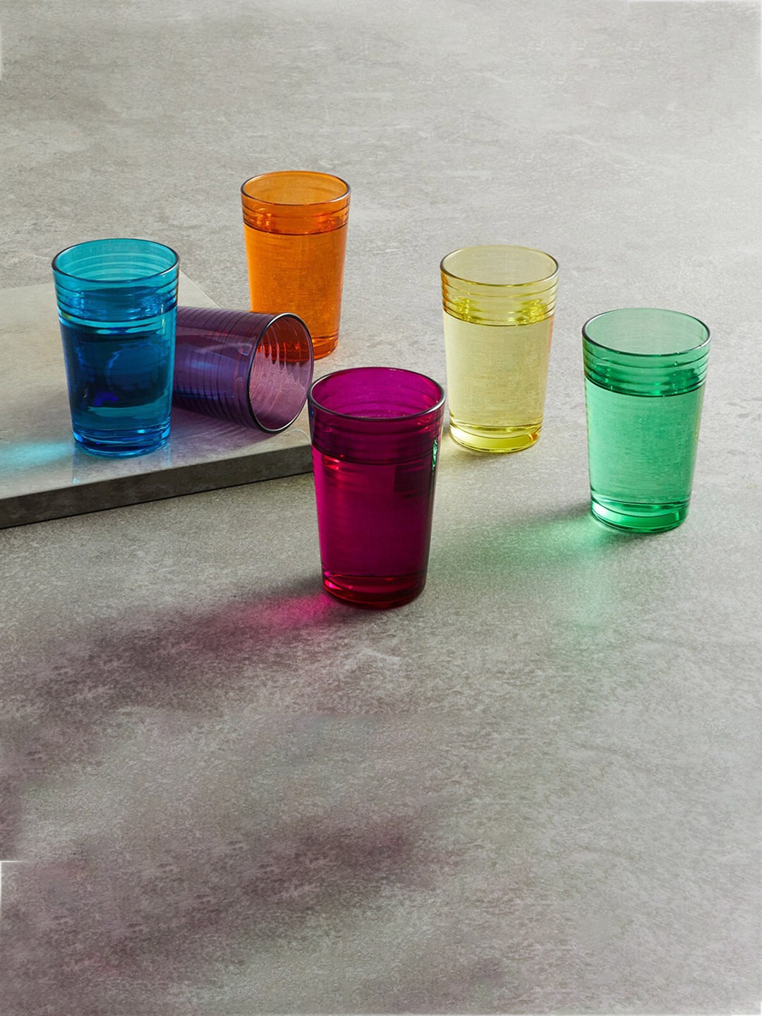 

Carley Set of 6 Juice Glass 207 ML Each, Blue