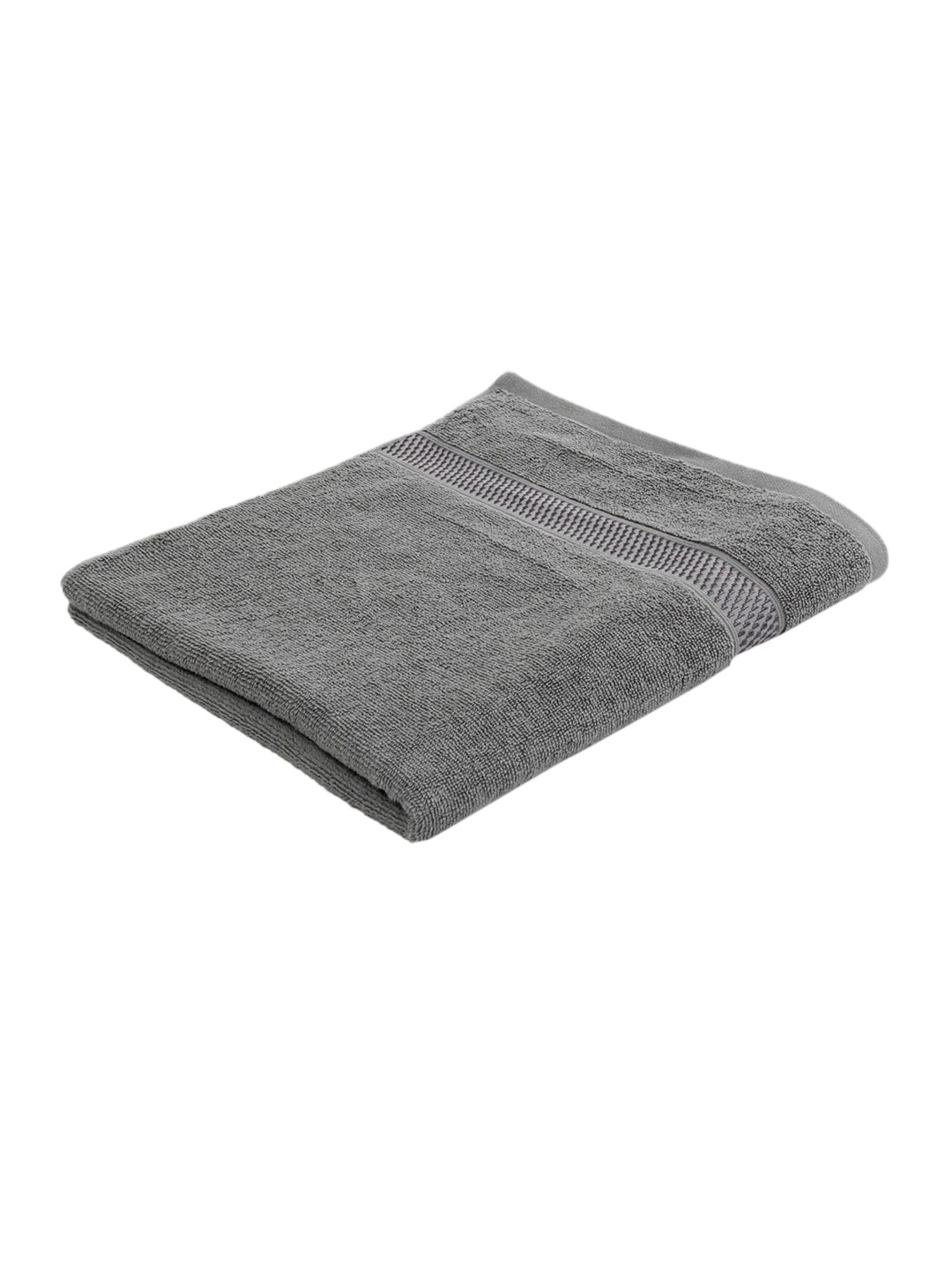 

Home Centre Grey Solid 380 GSM Cotton Bath Towel