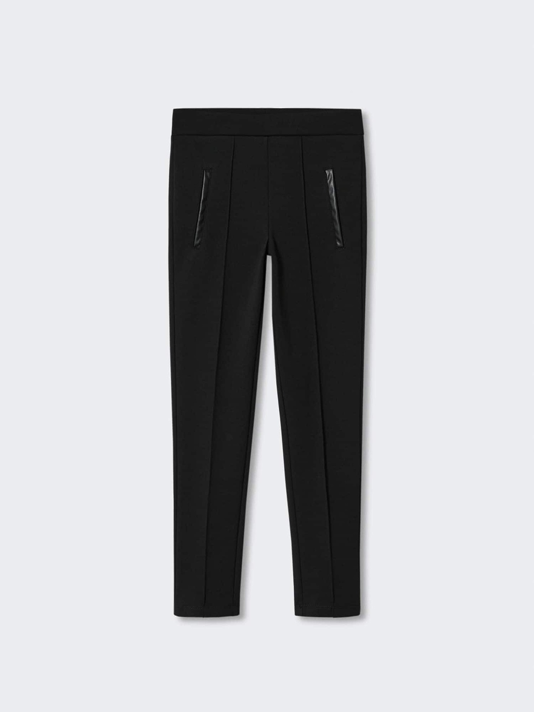 

Mango Kids Girls Black Solid Sustainable Leggings