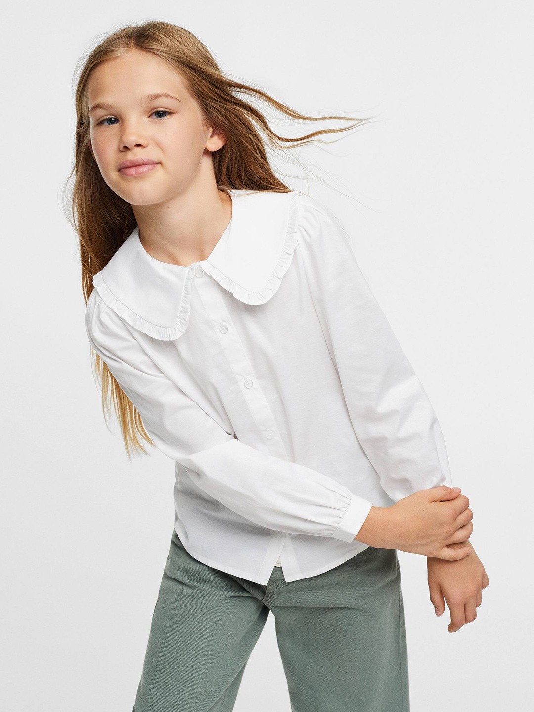 

Mango Kids Girls Sustainable Casual Shirt, White
