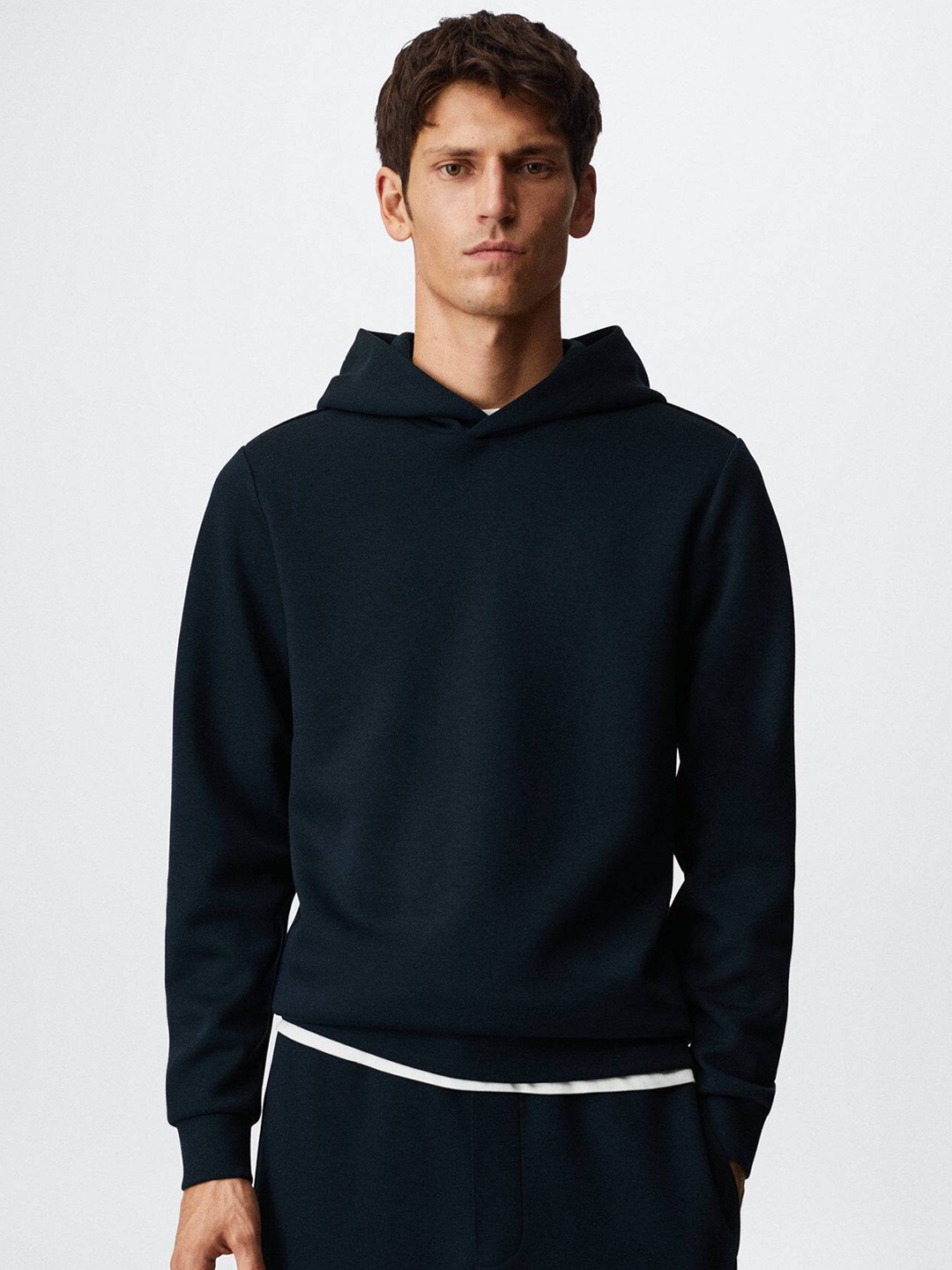 

MANGO MAN Hooded Sweatshirt, Navy blue