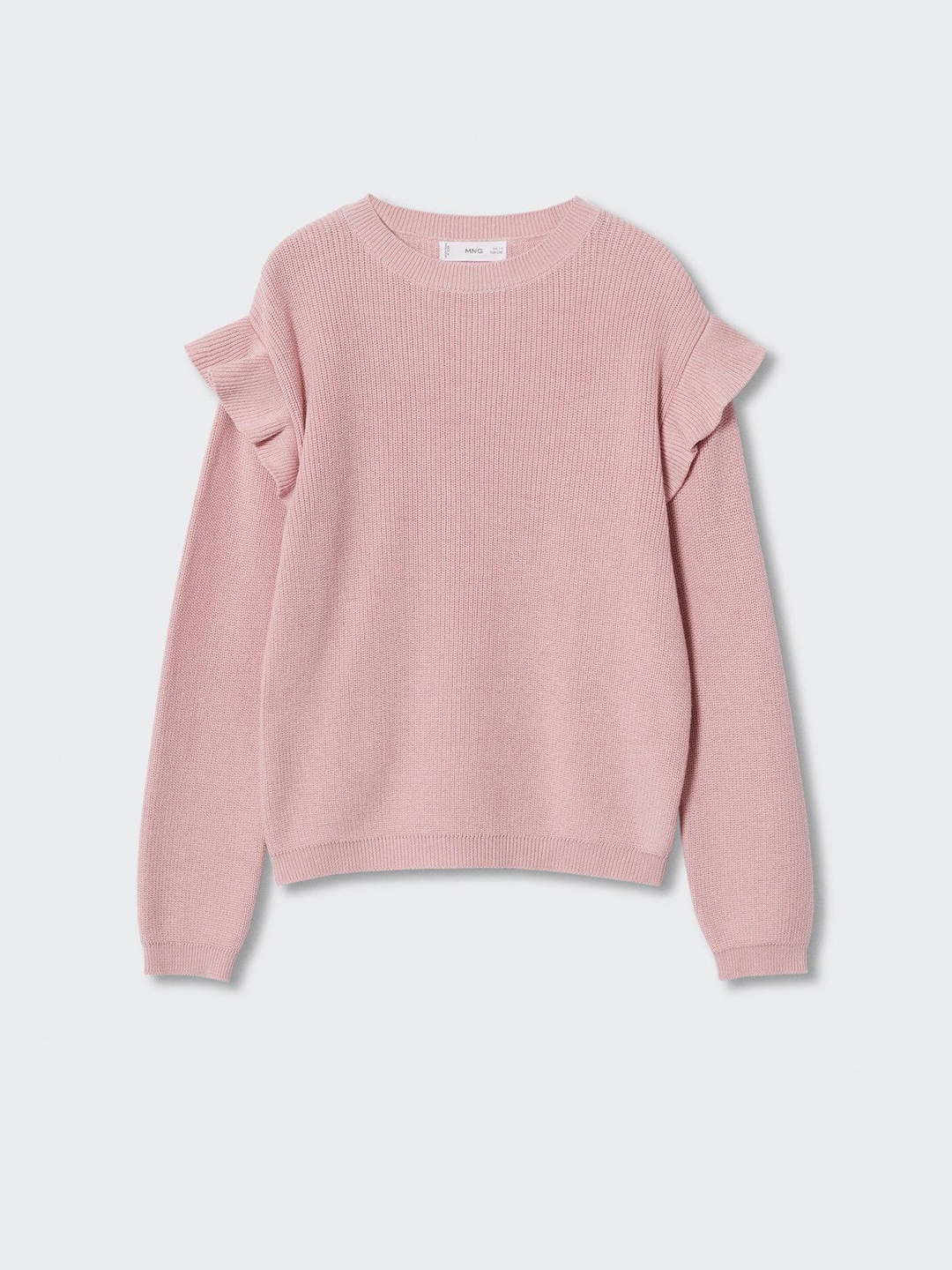 

Mango Kids Girls Sustainable Pure Cotton Pullover, Pink