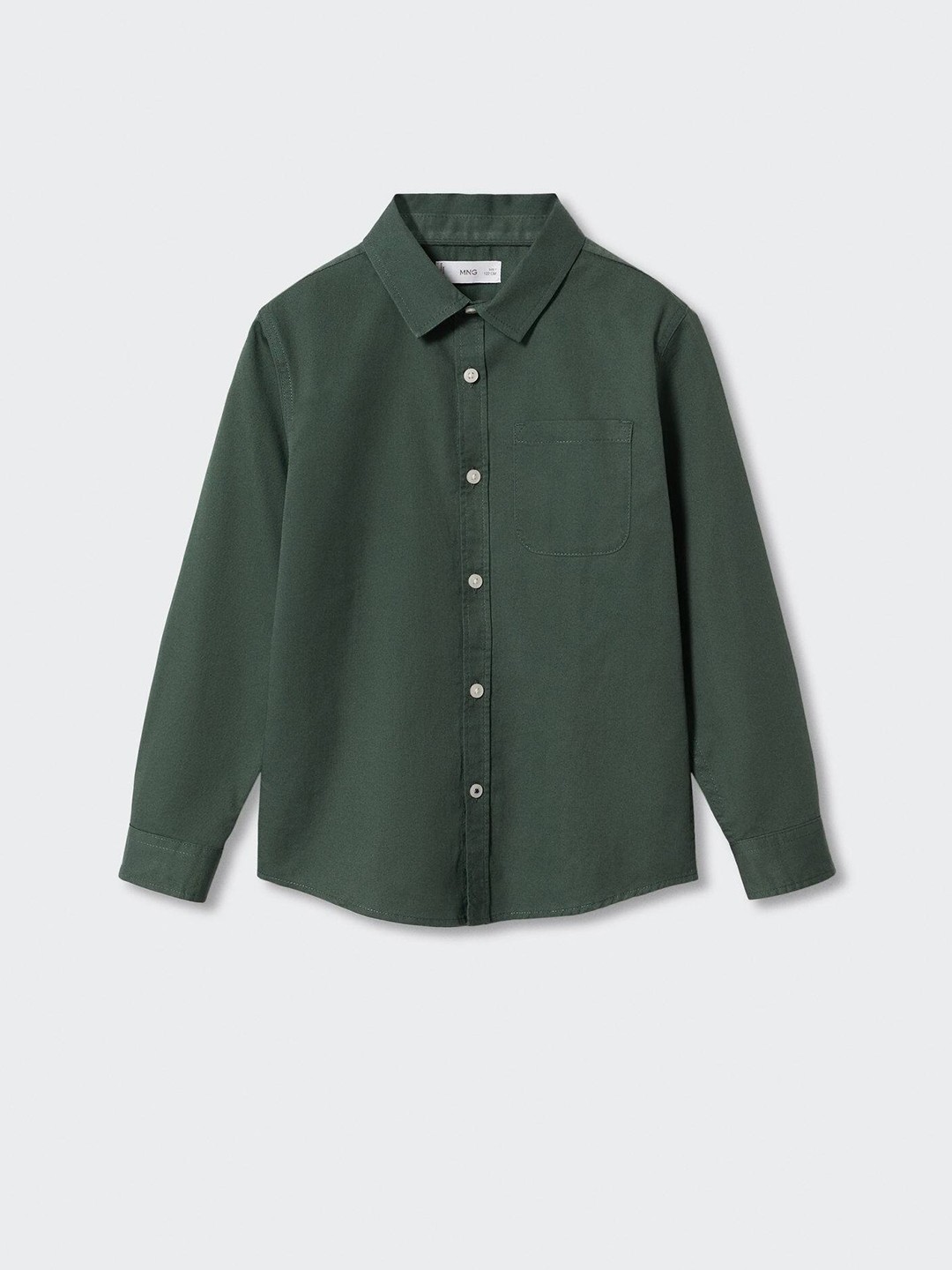 

Mango Kids Boys Pure Cotton Sustainable Shirt, Green