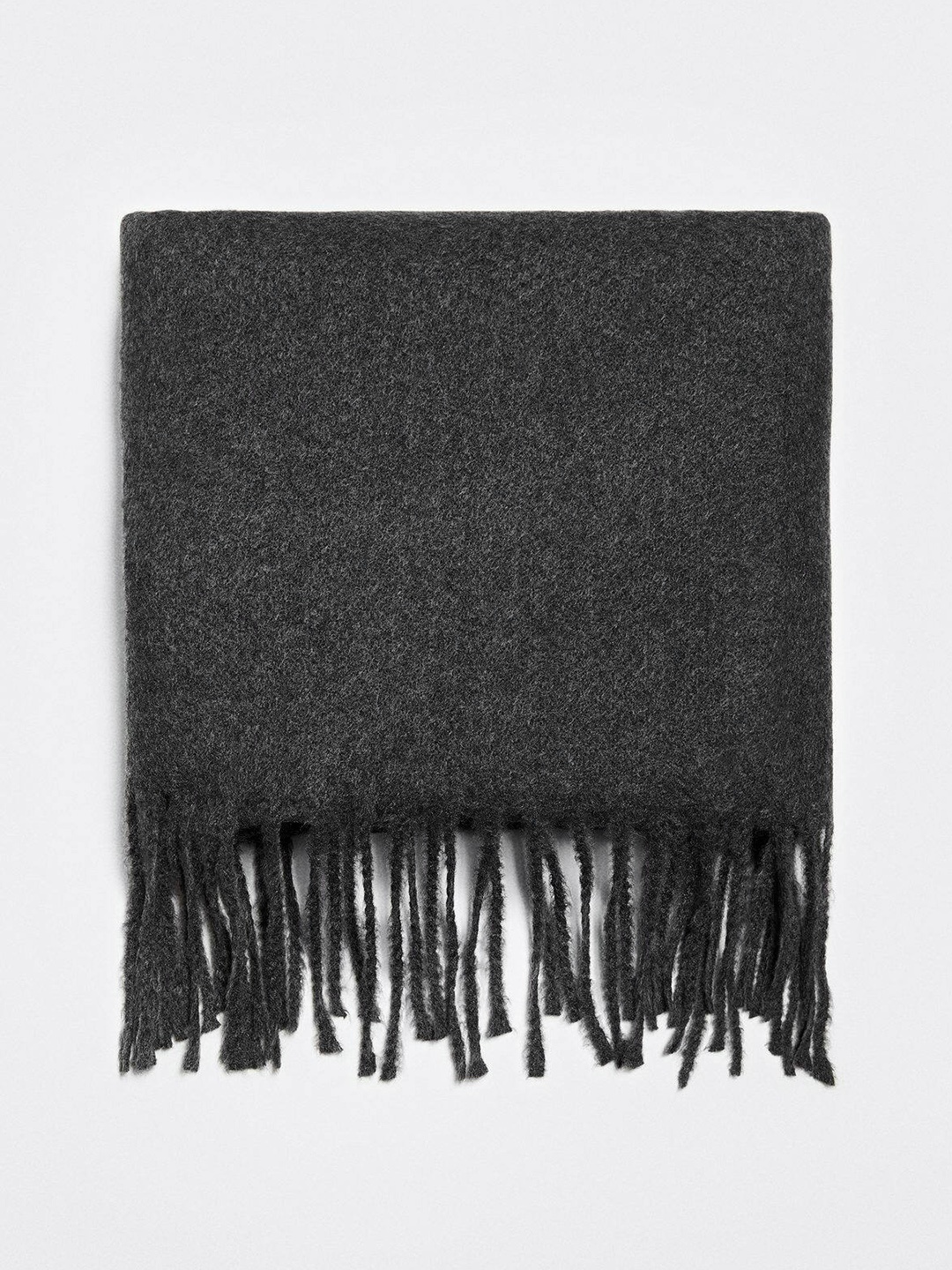 

MANGO MAN Fringed Mufflers, Charcoal