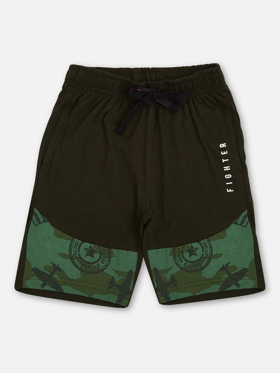 

Sweet Dreams Boys Olive Green & Green Lounge Shorts