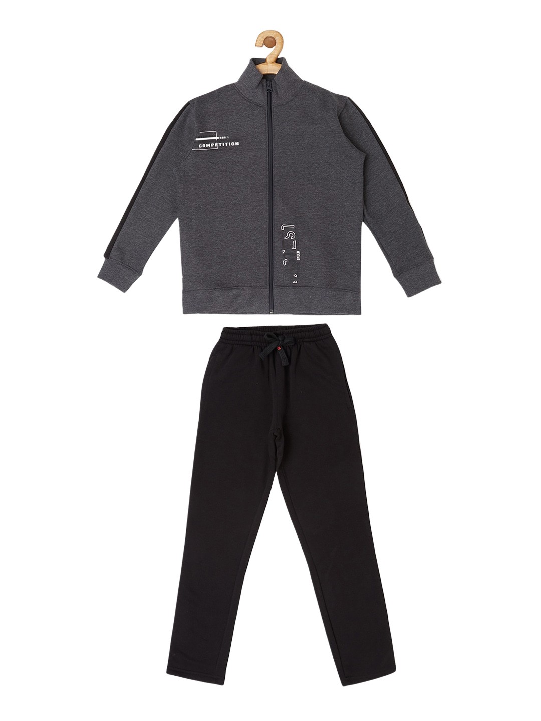 

Sweet Dreams Boys Solid Night Suit, Charcoal