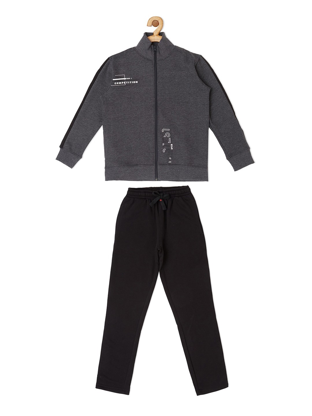 

Sweet Dreams Boys Charcoal Printed Night suit