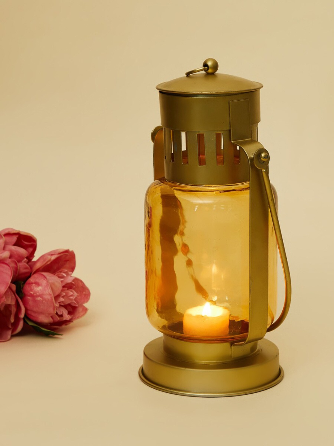 

Home Centre Gold Solid Metal Hanging Lantern