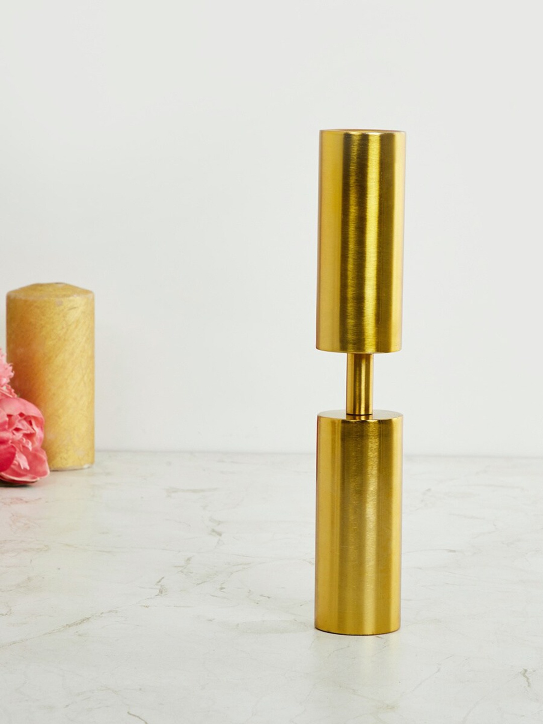 

Home Centre Gold-Toned Solid Candle Holders