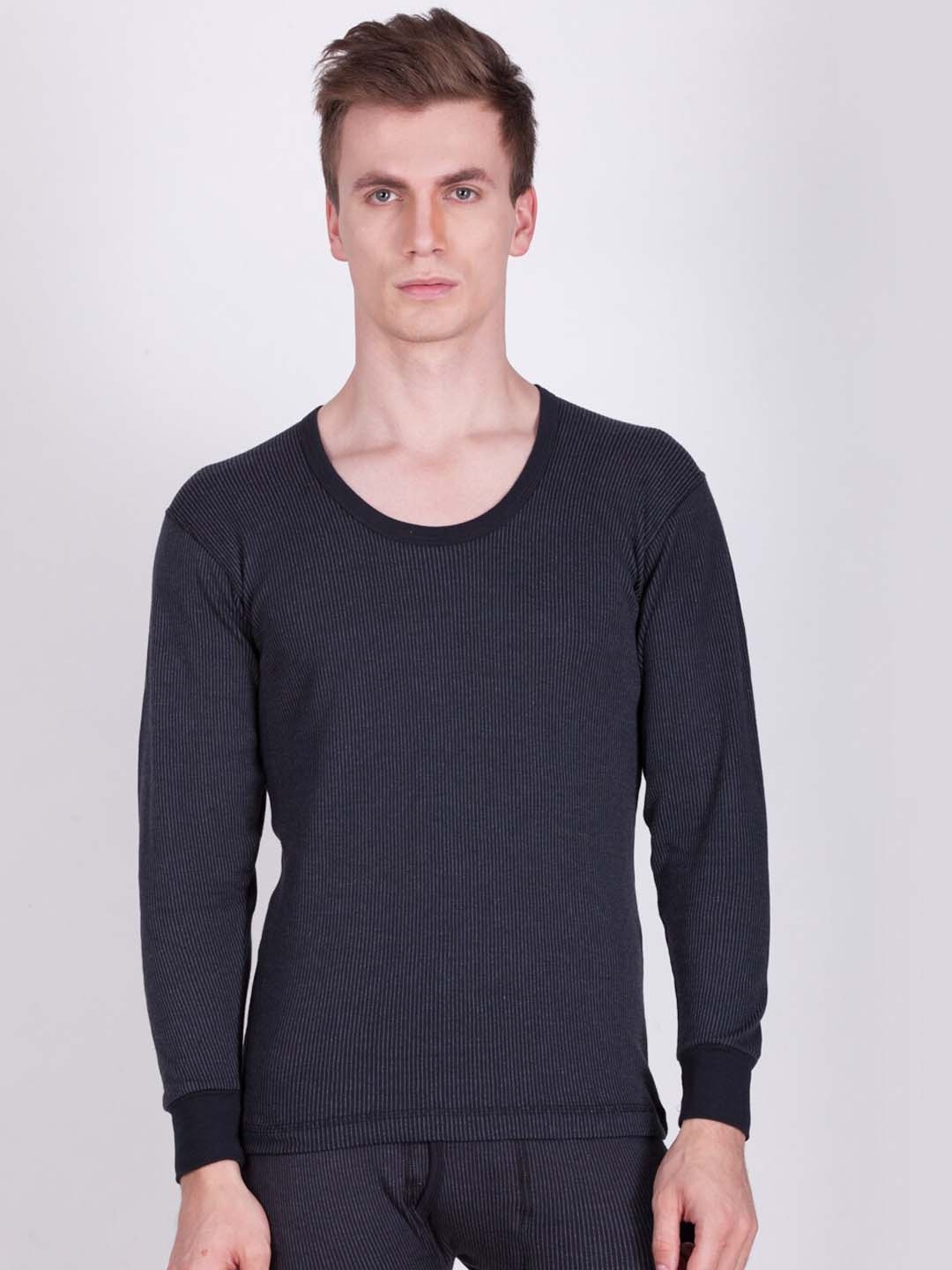 

Dollar Ultra Men Black Solid Thermal Cotton Set