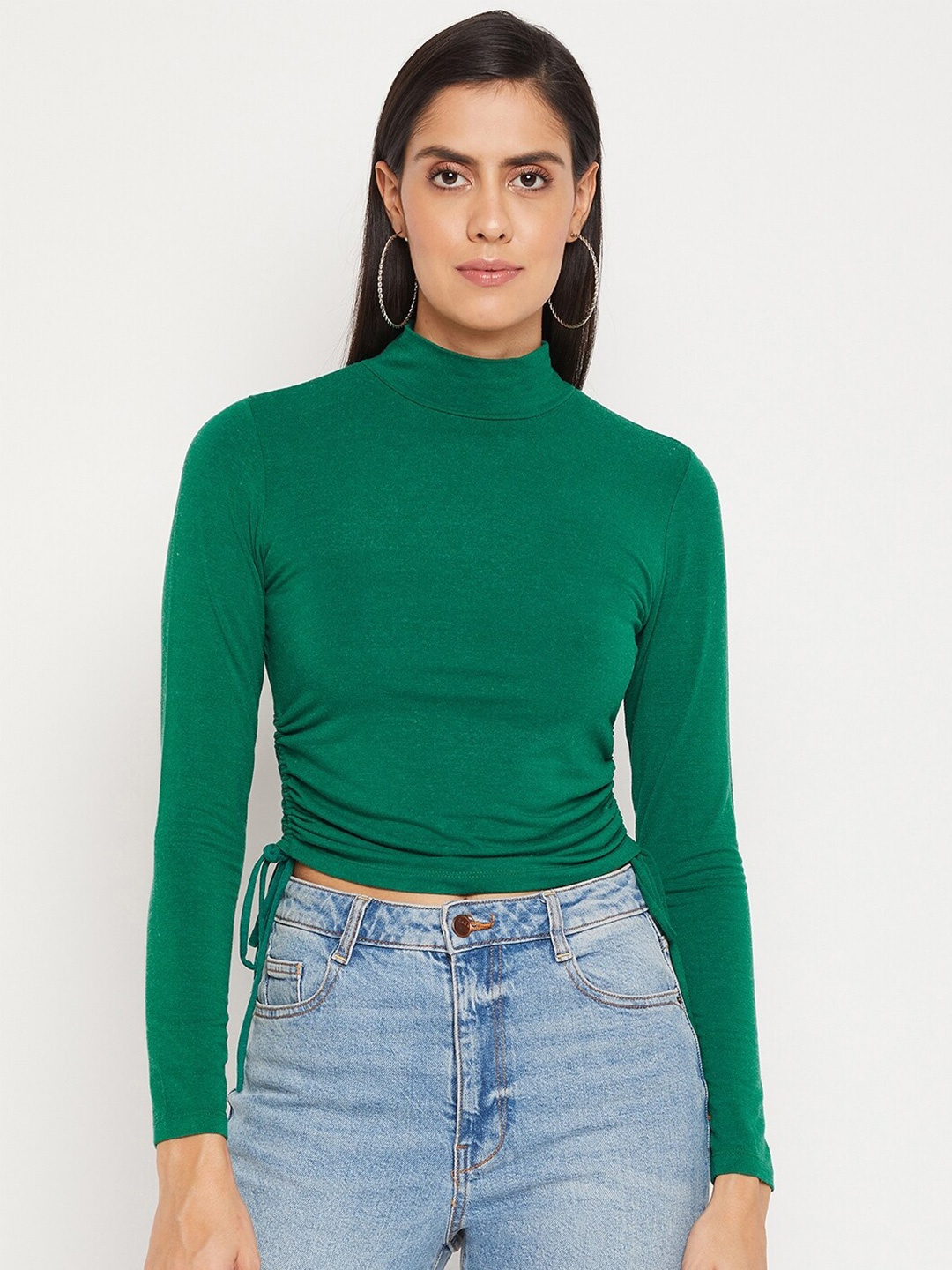 

Madame Women Green Solid Top