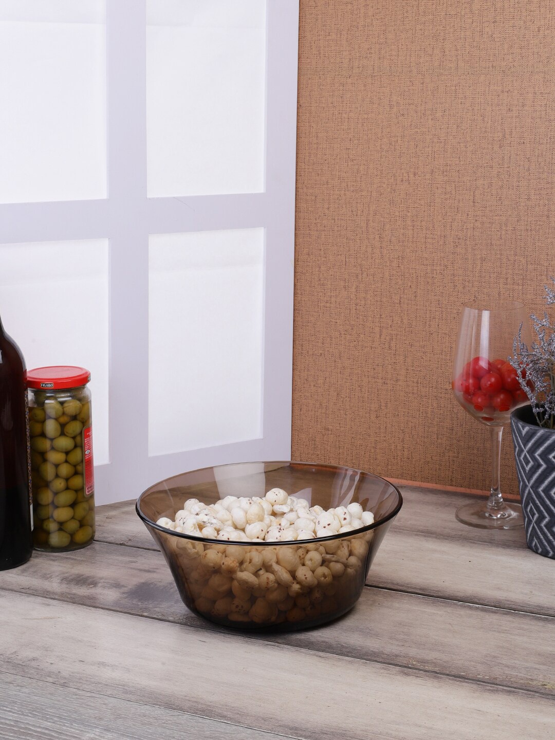 

DURALEX Pack of 3 Brown Textured Glass Bowls